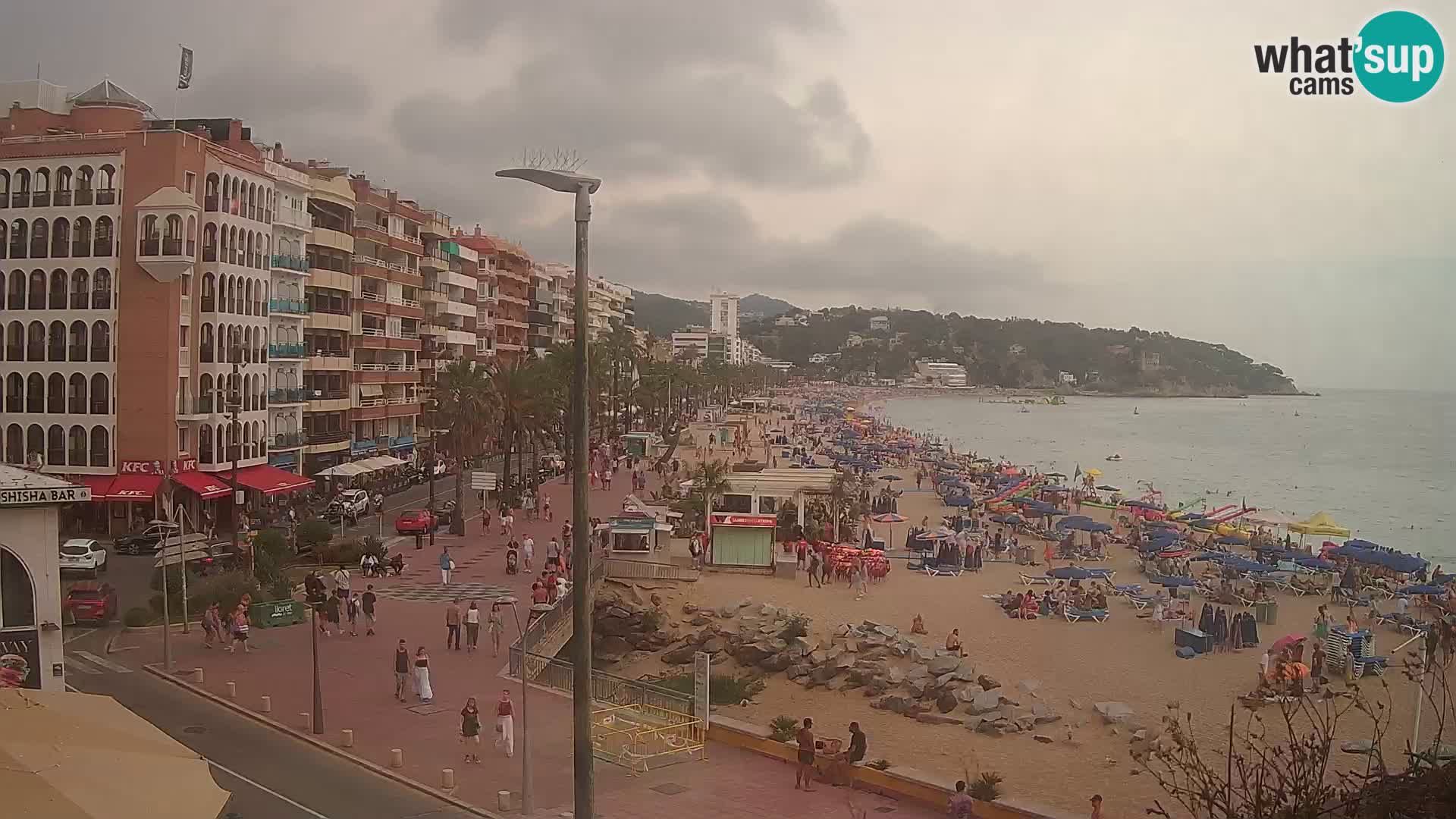 Webcam Lloret de Mar – the main beach – – Costa Brava – Spain
