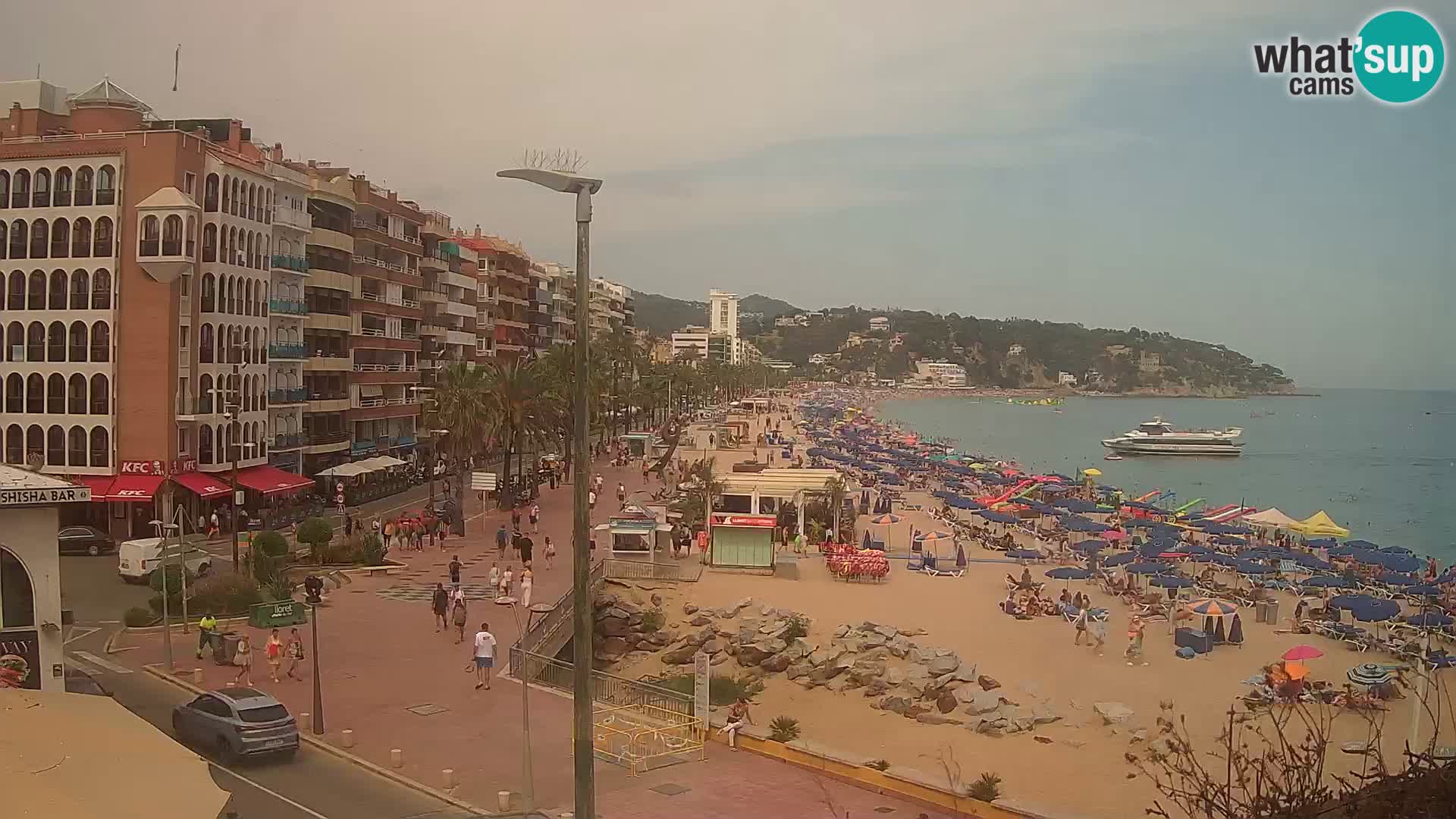 Webcam Lloret de Mar – the main beach – – Costa Brava – Spain