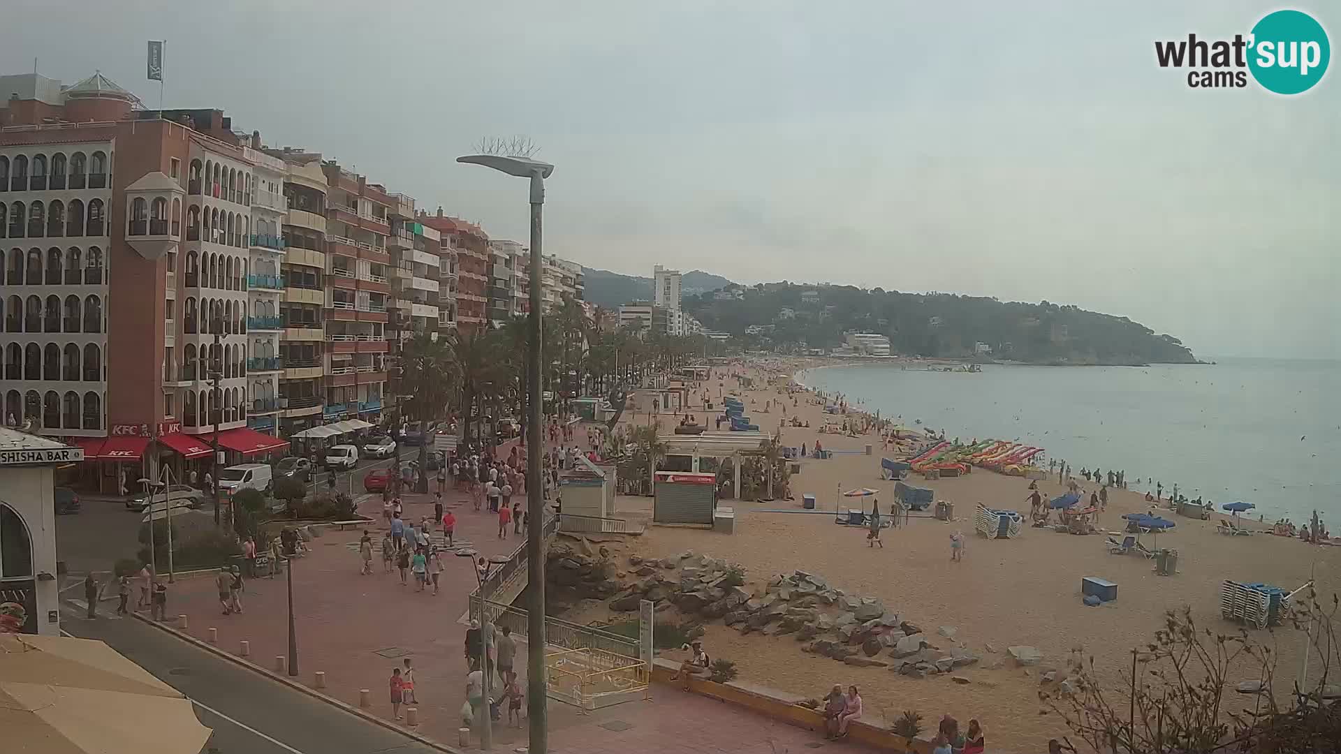 Webcam Lloret de Mar – the main beach – – Costa Brava – Spain
