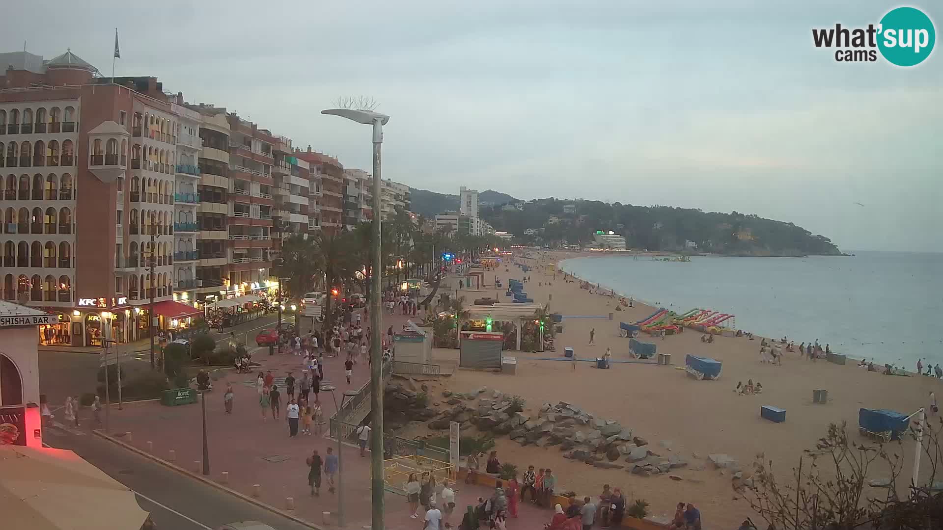 Webcam Lloret de Mar – the main beach – – Costa Brava – Spain