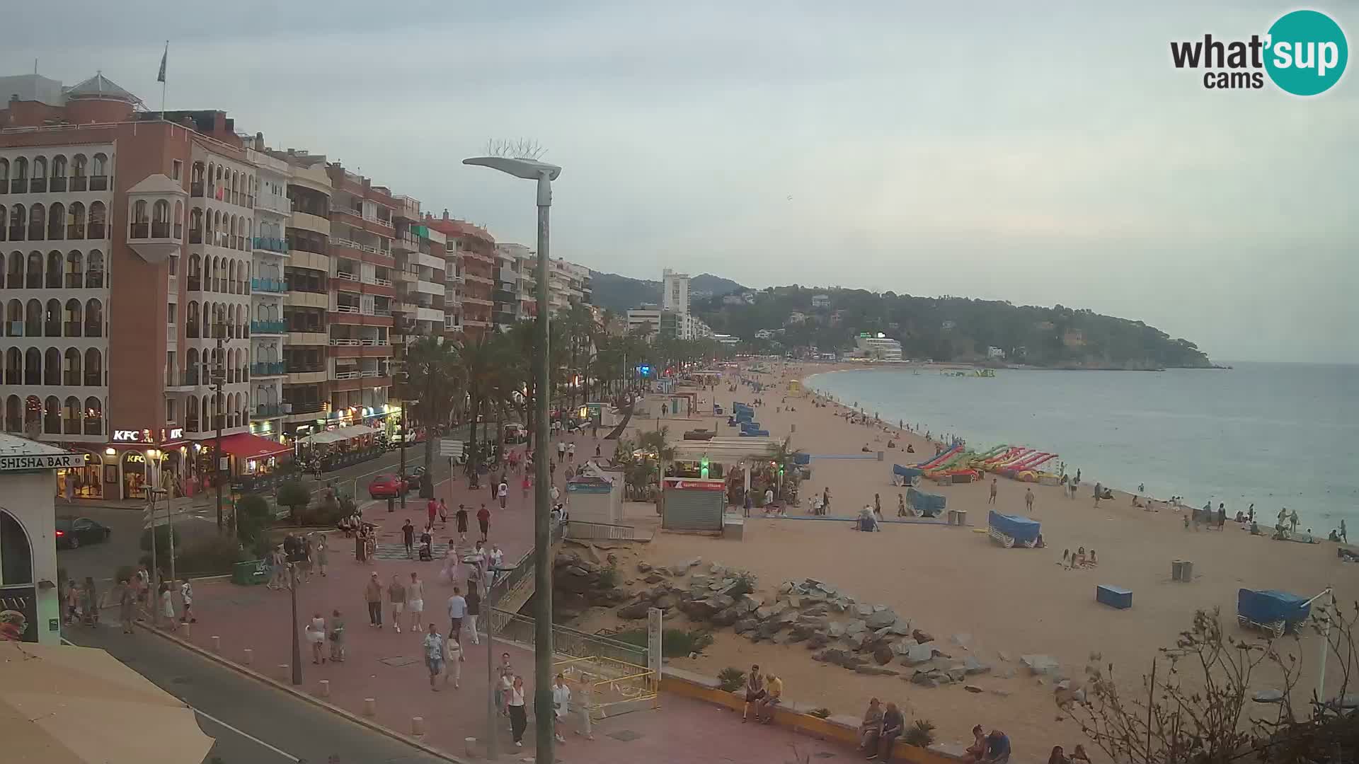 Webcam Lloret de Mar – the main beach – – Costa Brava – Spain