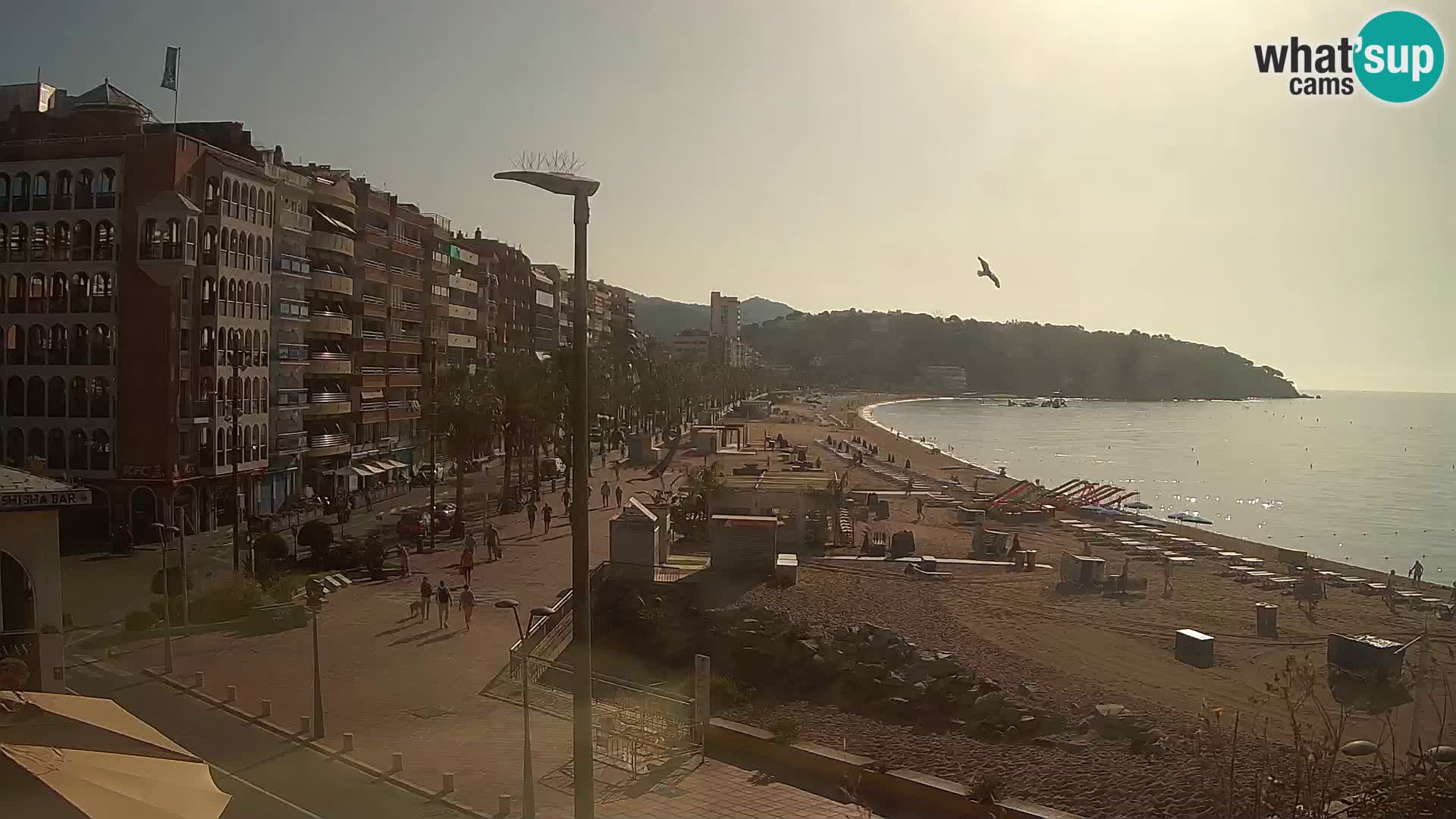 Webcam Lloret de Mar – the main beach – – Costa Brava – Spain