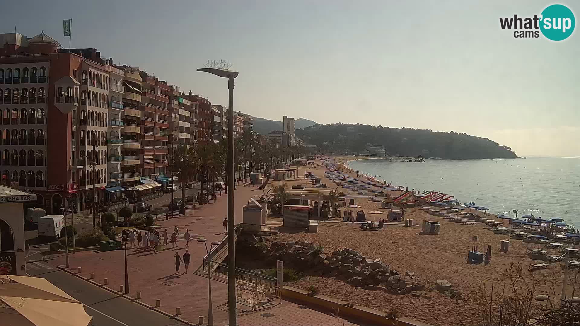 Webcam Lloret de Mar – the main beach – – Costa Brava – Spain