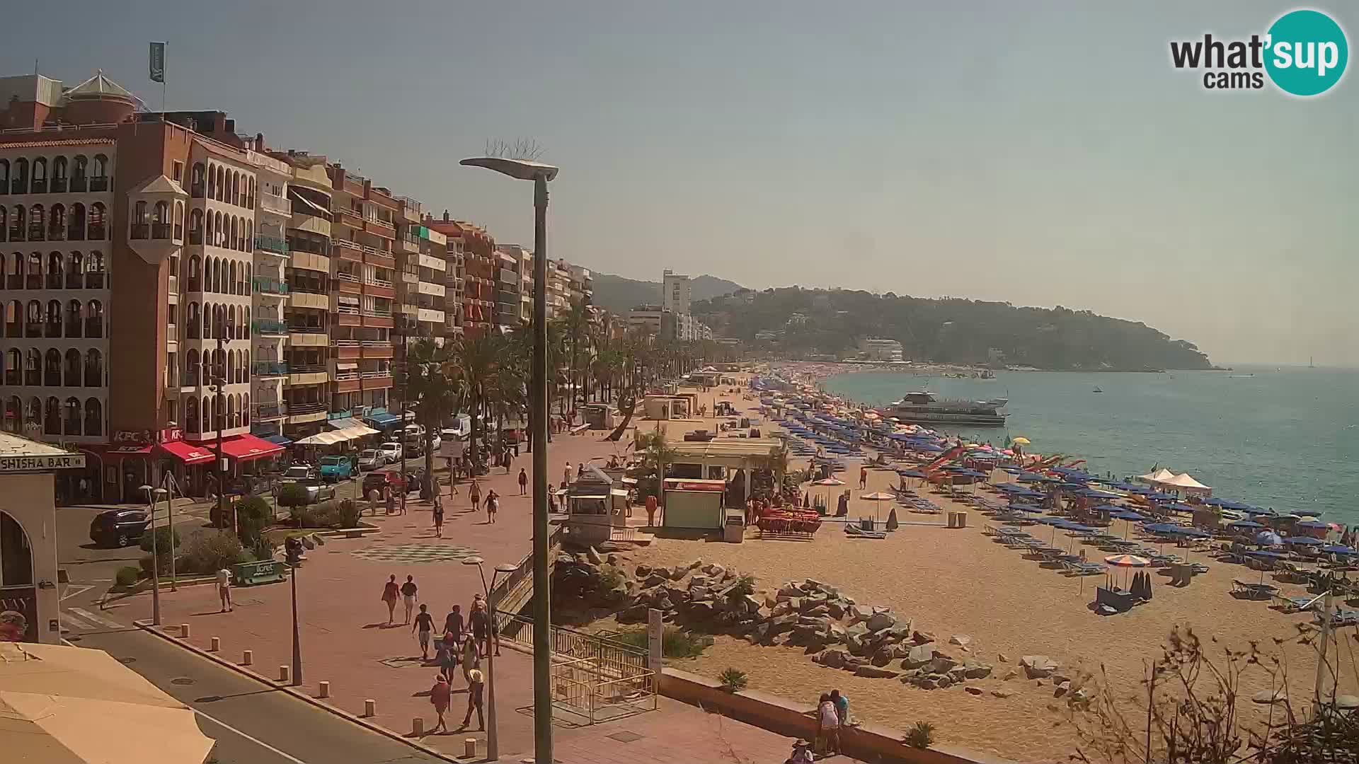 Webcam Lloret de Mar – the main beach – – Costa Brava – Spain