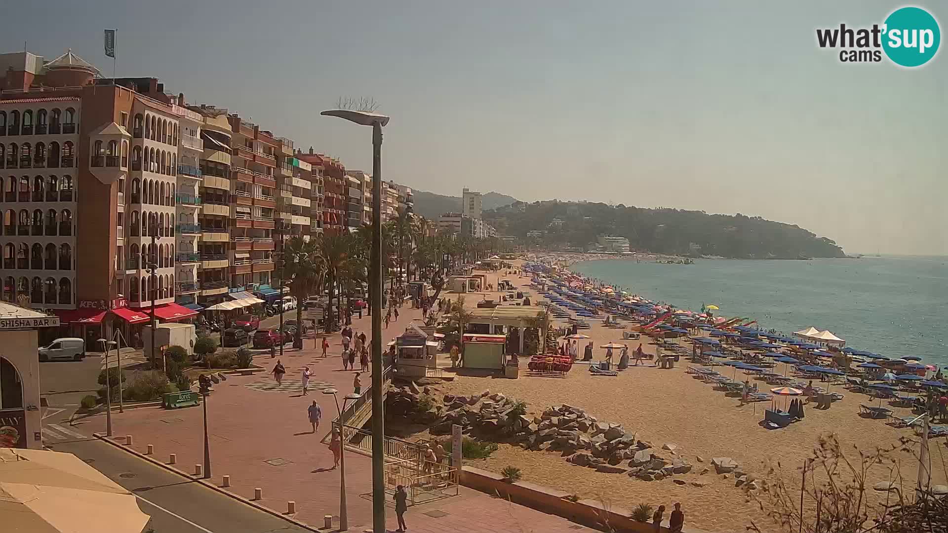 Webcam Lloret de Mar – the main beach – – Costa Brava – Spain
