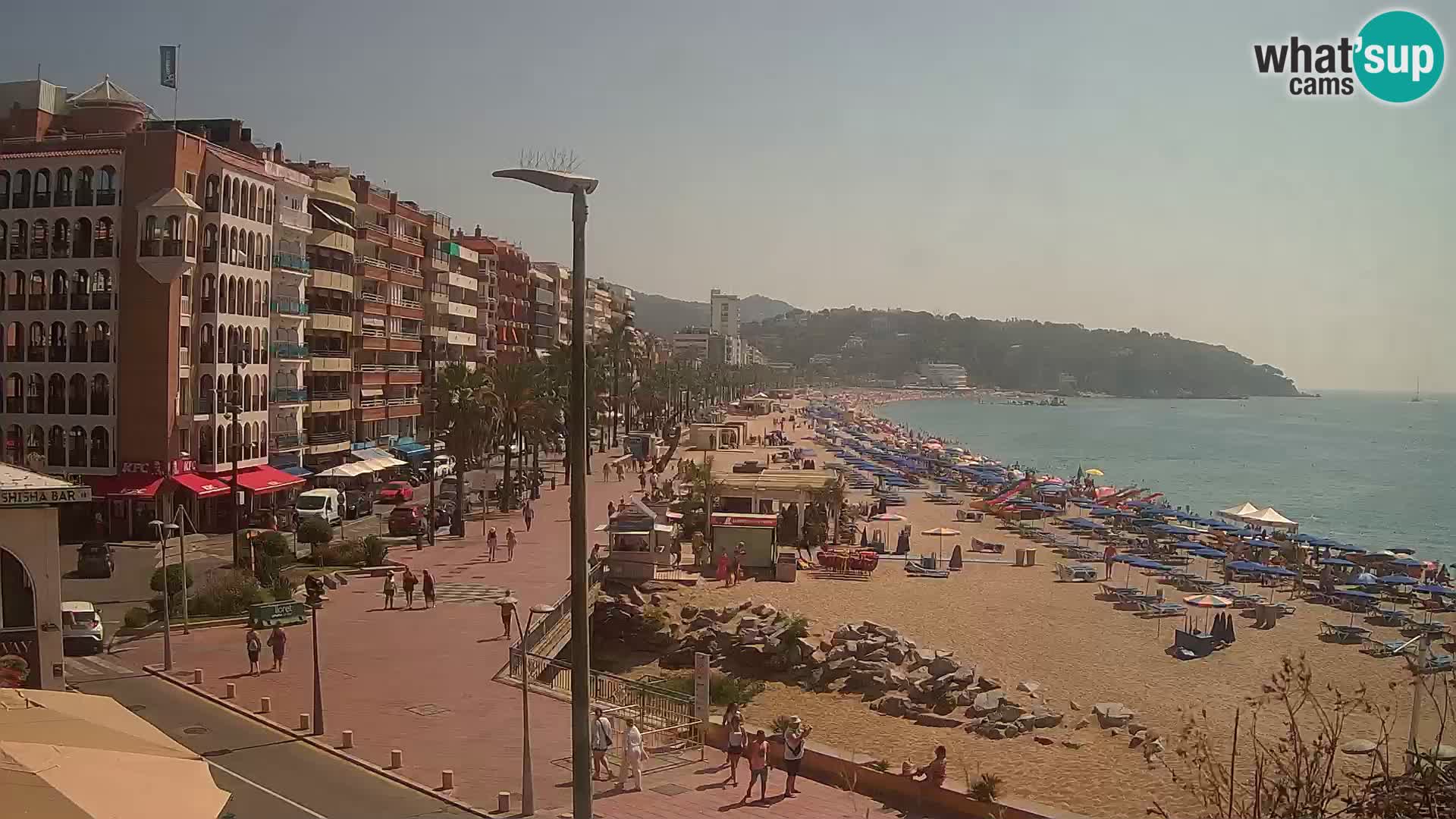 Webcam Lloret de Mar – the main beach – – Costa Brava – Spain