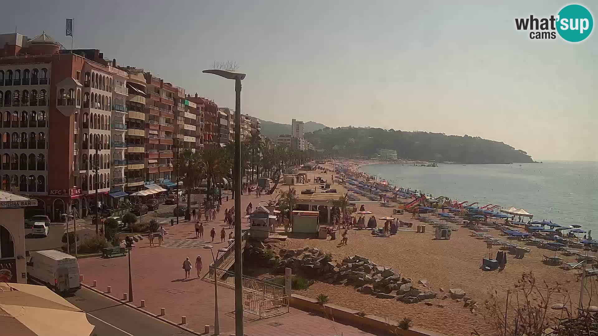 Webcam Lloret de Mar – the main beach – – Costa Brava – Spain