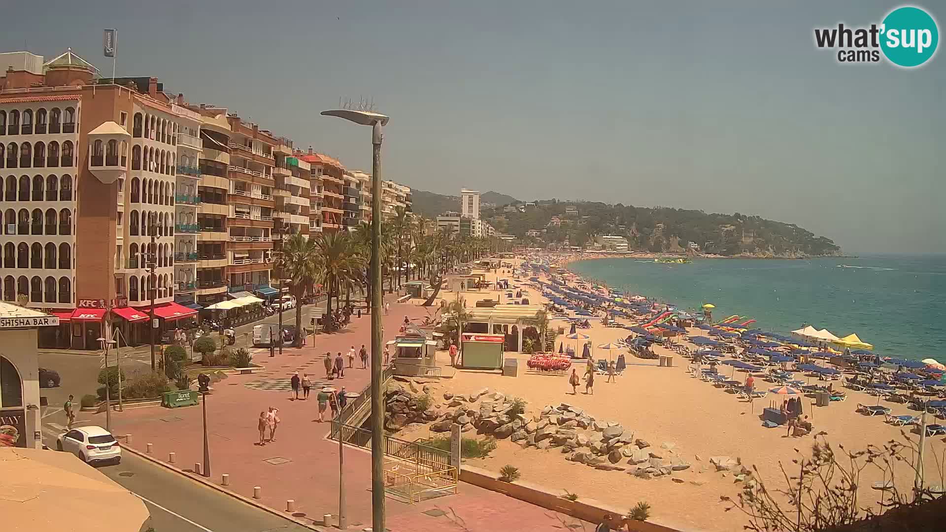 Webcam Lloret de Mar – the main beach – – Costa Brava – Spain