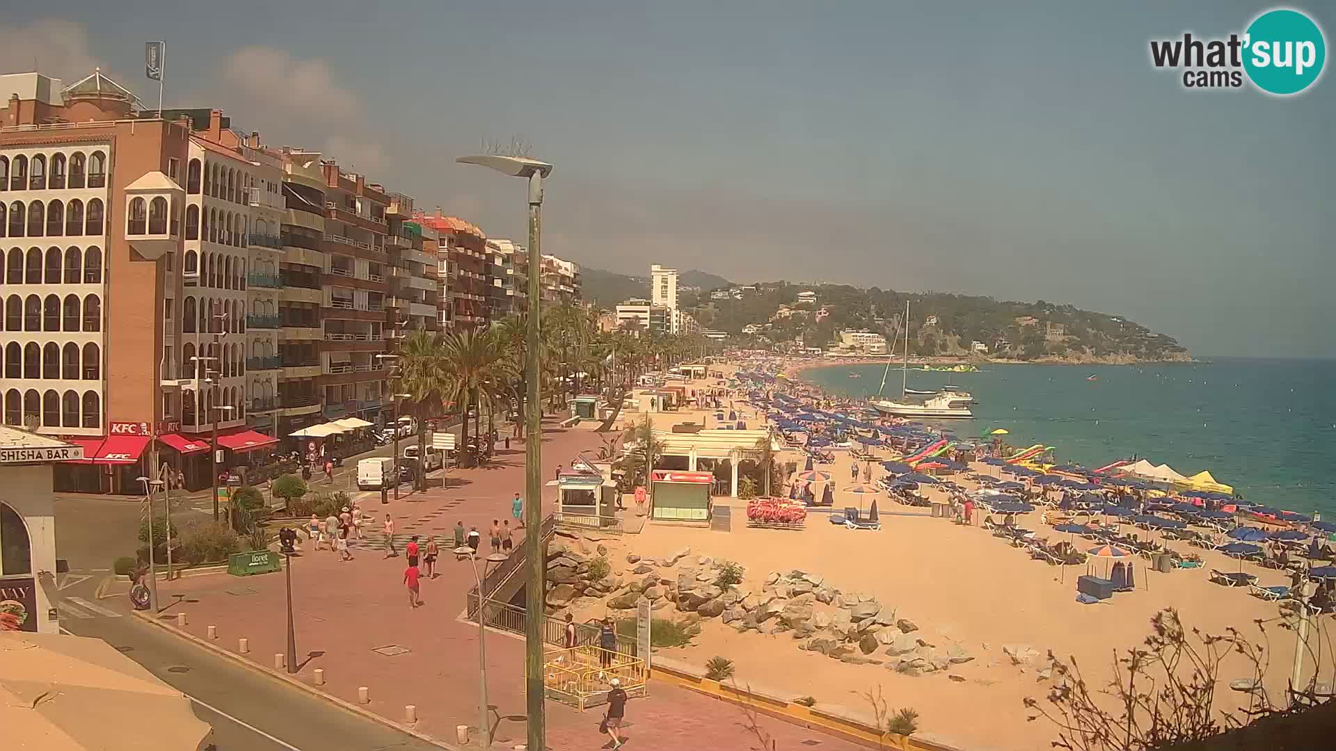 Webcam Lloret de Mar – the main beach – – Costa Brava – Spain
