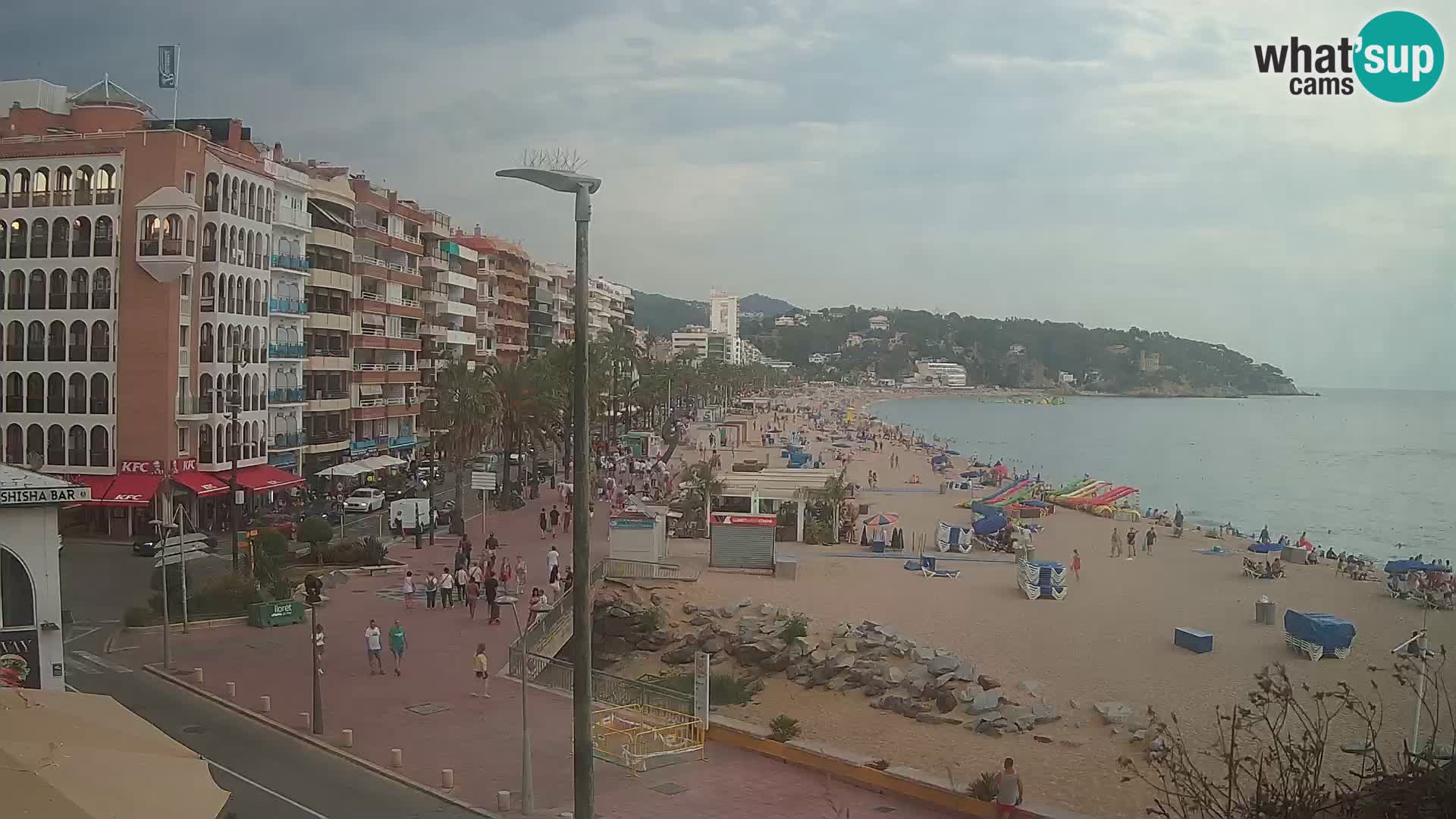 Webcam Lloret de Mar – the main beach – – Costa Brava – Spain