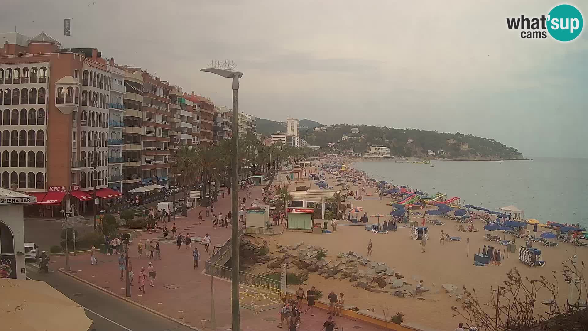 Webcam Lloret de Mar – the main beach – – Costa Brava – Spain