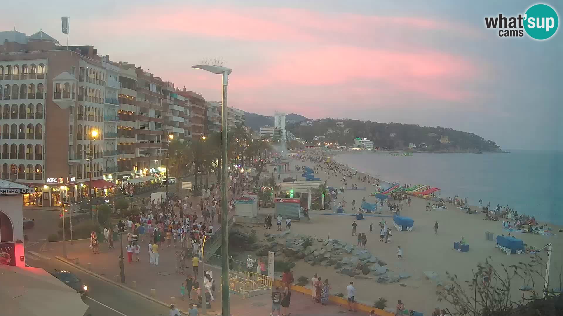 Webcam Lloret de Mar – the main beach – – Costa Brava – Spain