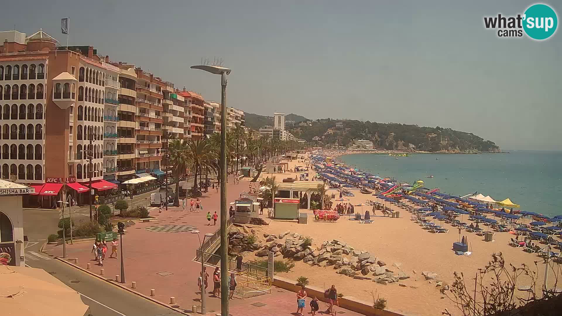 Webcam Lloret de Mar – the main beach – – Costa Brava – Spain
