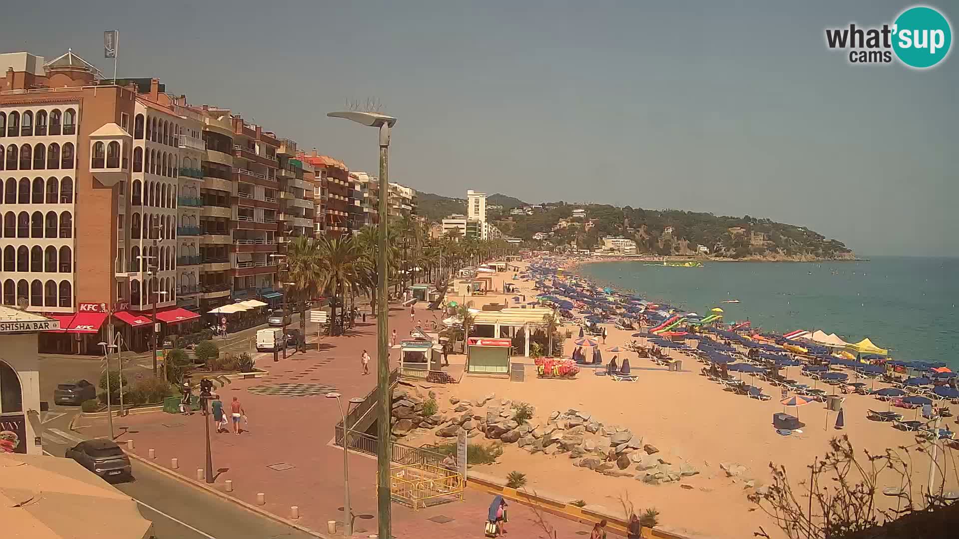 Webcam Lloret de Mar – the main beach – – Costa Brava – Spain