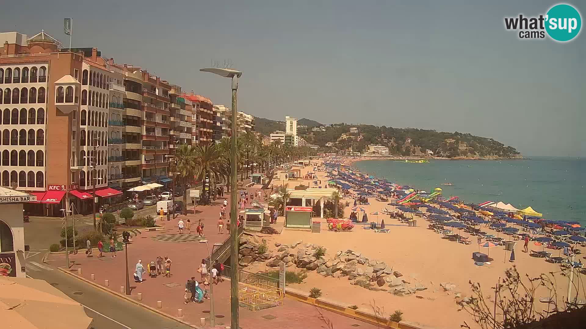 Webcam Lloret de Mar – the main beach – – Costa Brava – Spain