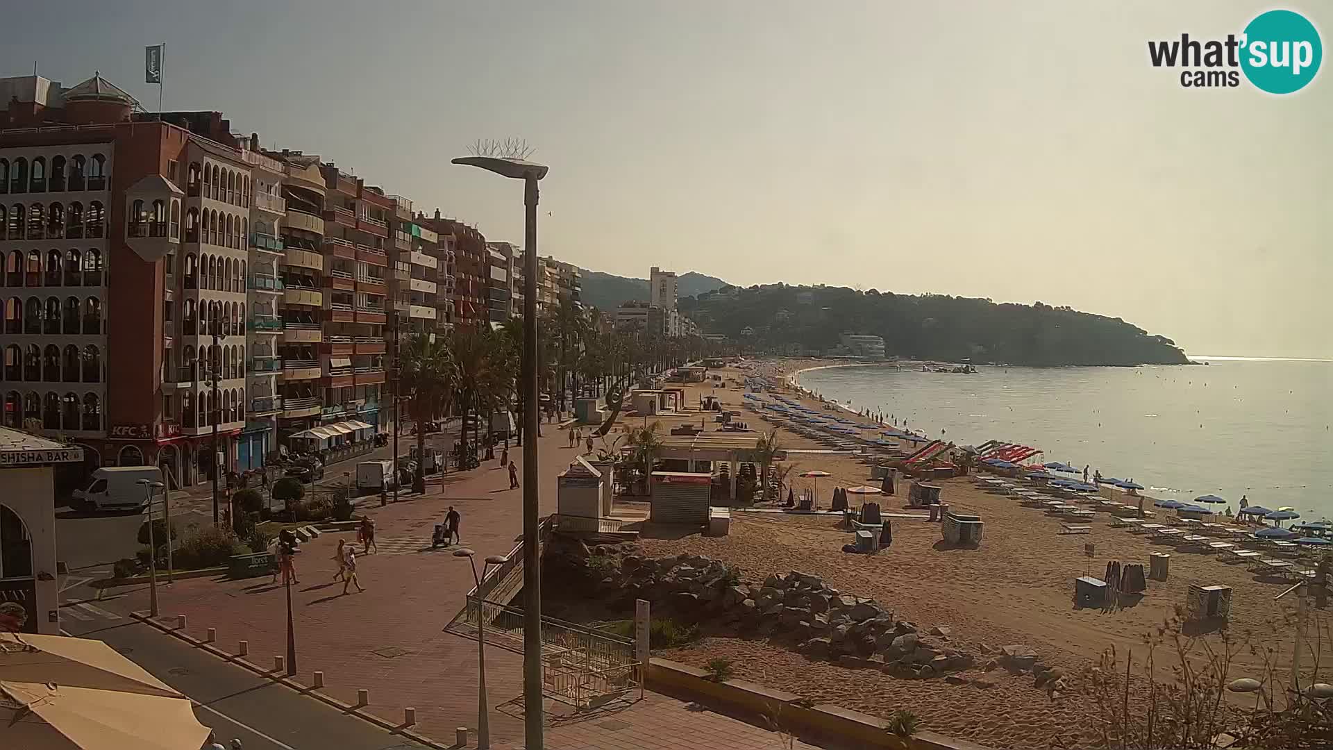 Webcam Lloret de Mar – the main beach – – Costa Brava – Spain