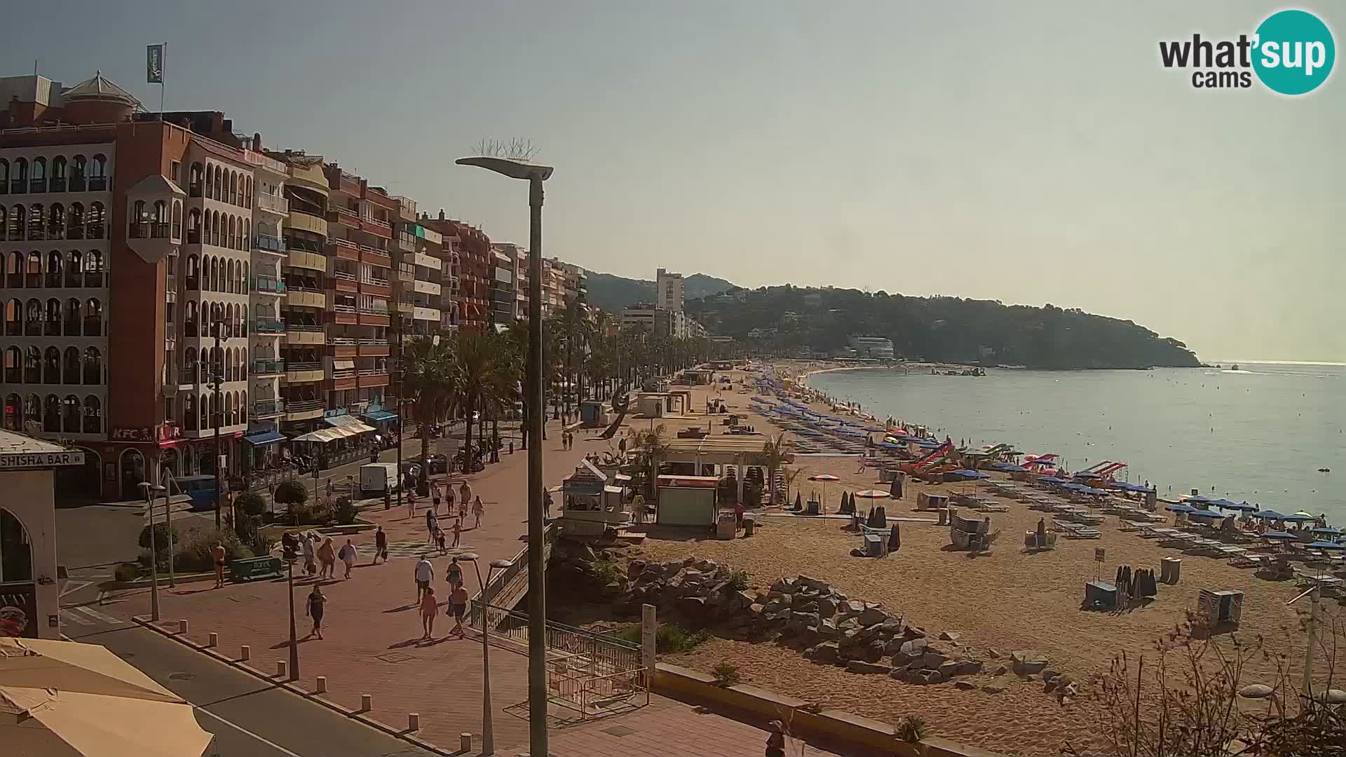 Webcam Lloret de Mar – the main beach – – Costa Brava – Spain