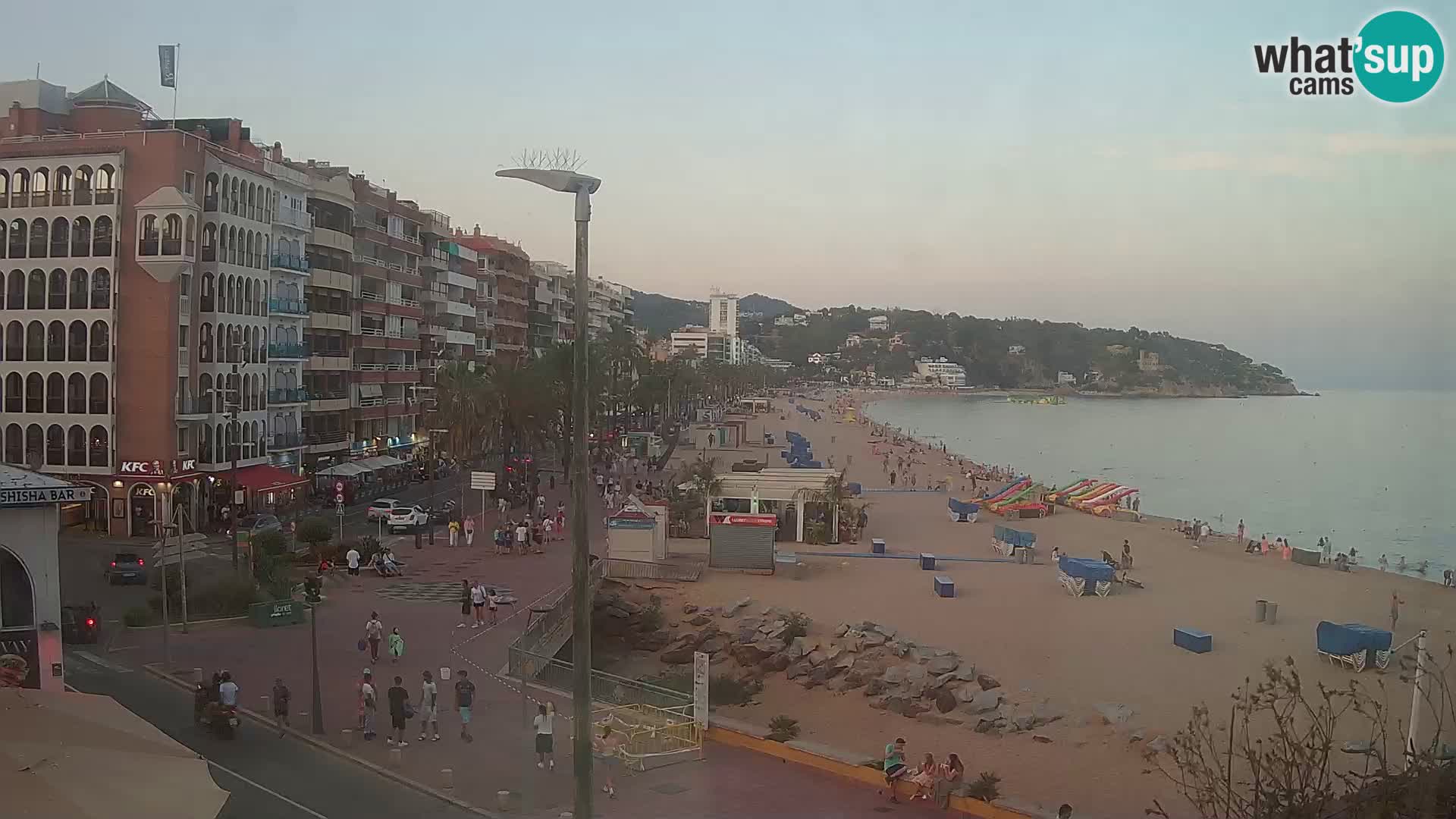 Webcam Lloret de Mar – the main beach – – Costa Brava – Spain