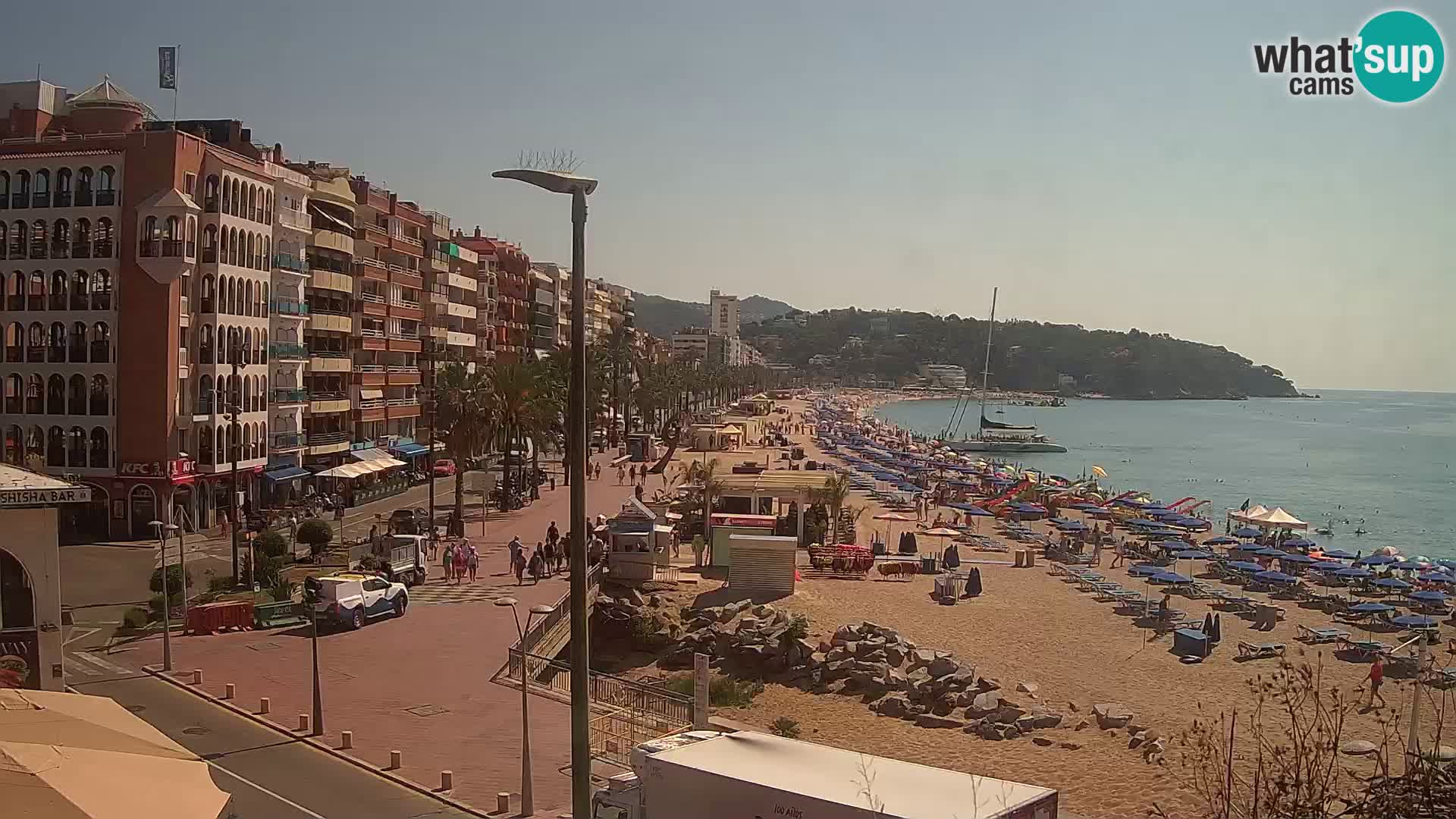 Webcam Lloret de Mar – the main beach – – Costa Brava – Spain