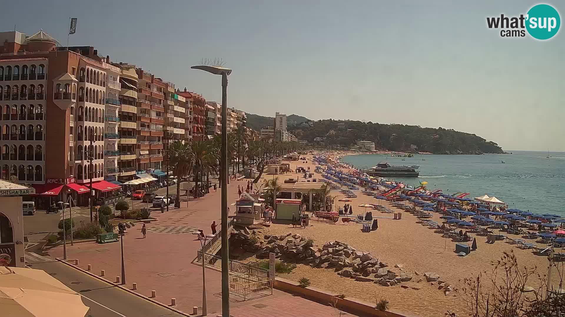 Webcam Lloret de Mar – the main beach – – Costa Brava – Spain
