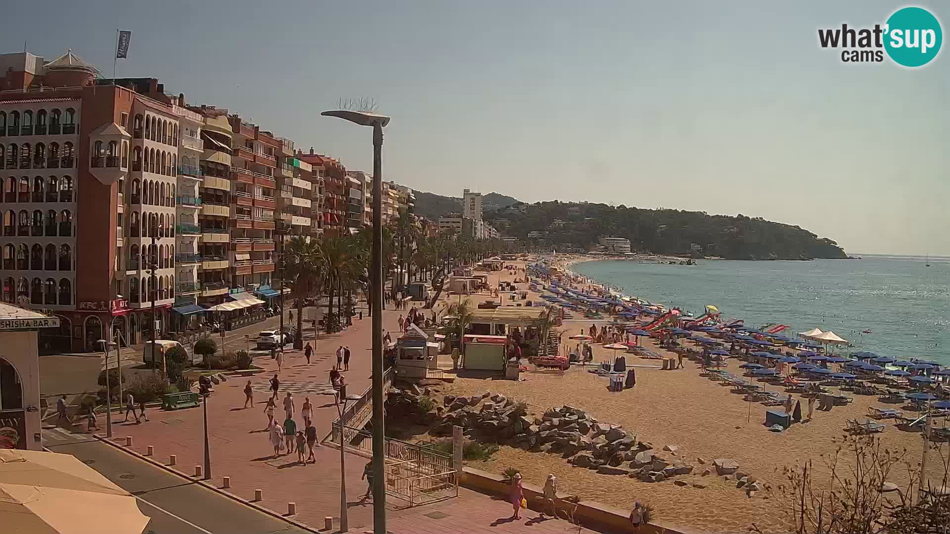 Webcam Lloret de Mar – the main beach – – Costa Brava – Spain