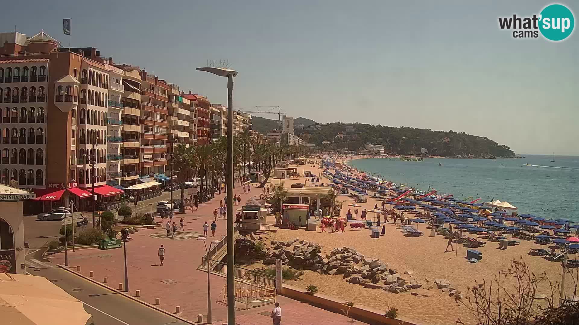Webcam Lloret de Mar – the main beach – – Costa Brava – Spain
