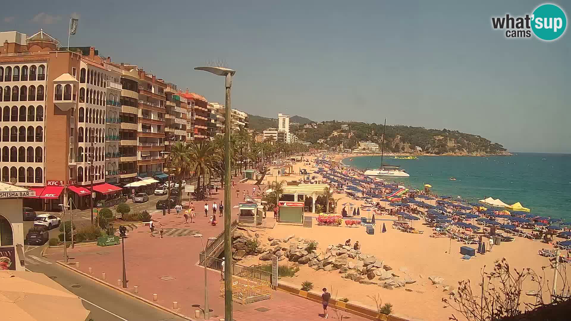 Webcam Lloret de Mar – the main beach – – Costa Brava – Spain