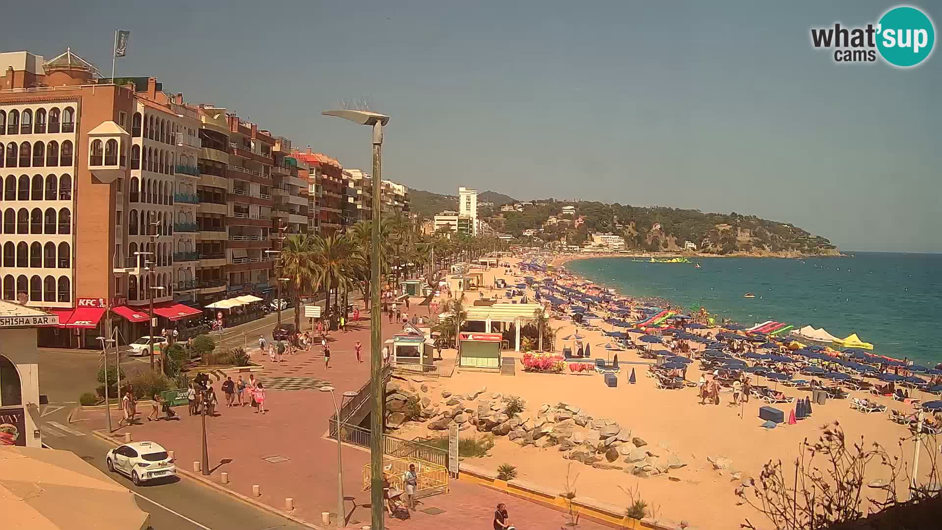 Webcam Lloret de Mar – the main beach – – Costa Brava – Spain