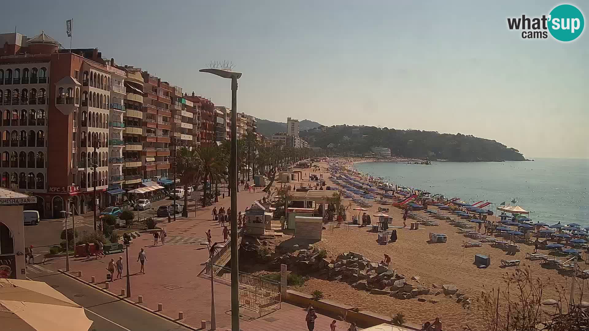 Webcam Lloret de Mar – the main beach – – Costa Brava – Spain