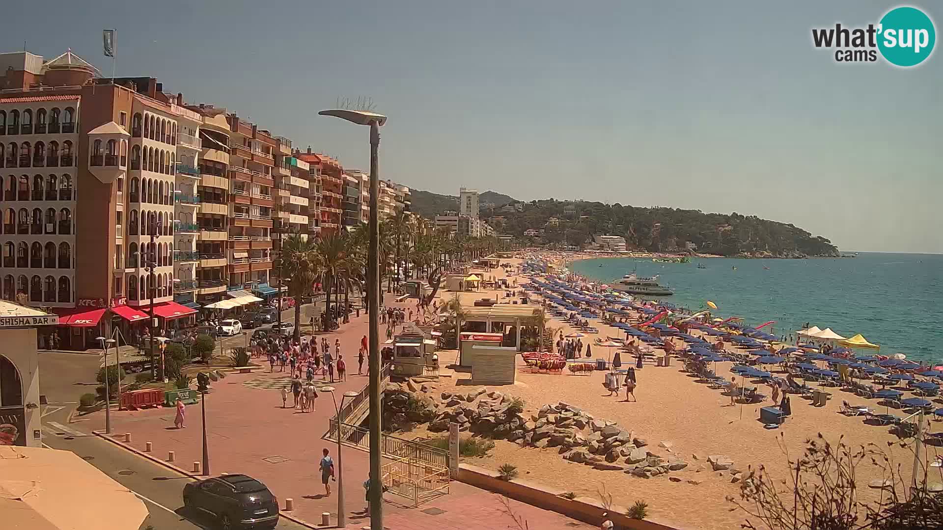 Webcam Lloret de Mar – the main beach – – Costa Brava – Spain