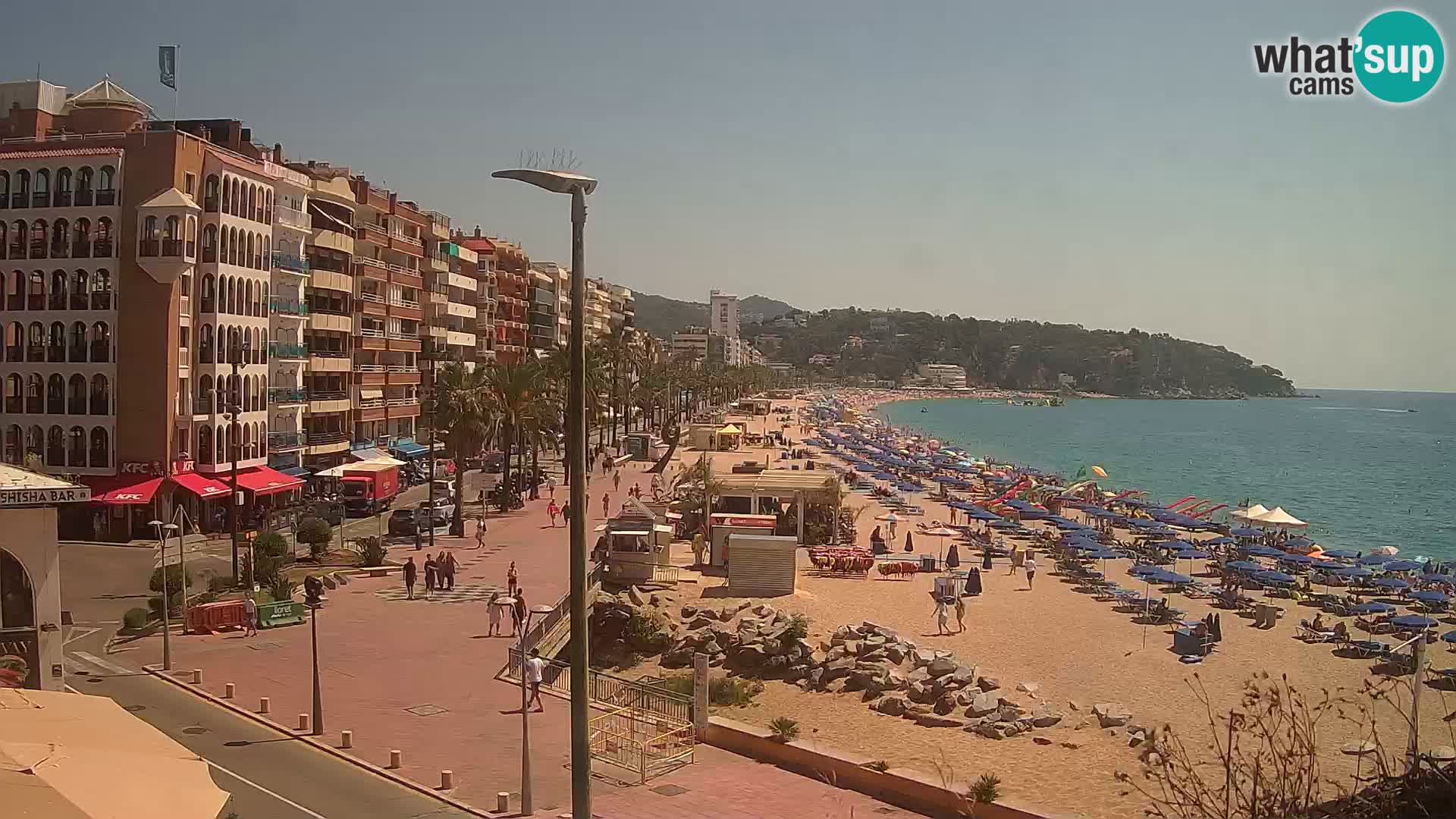 Webcam Lloret de Mar – the main beach – – Costa Brava – Spain