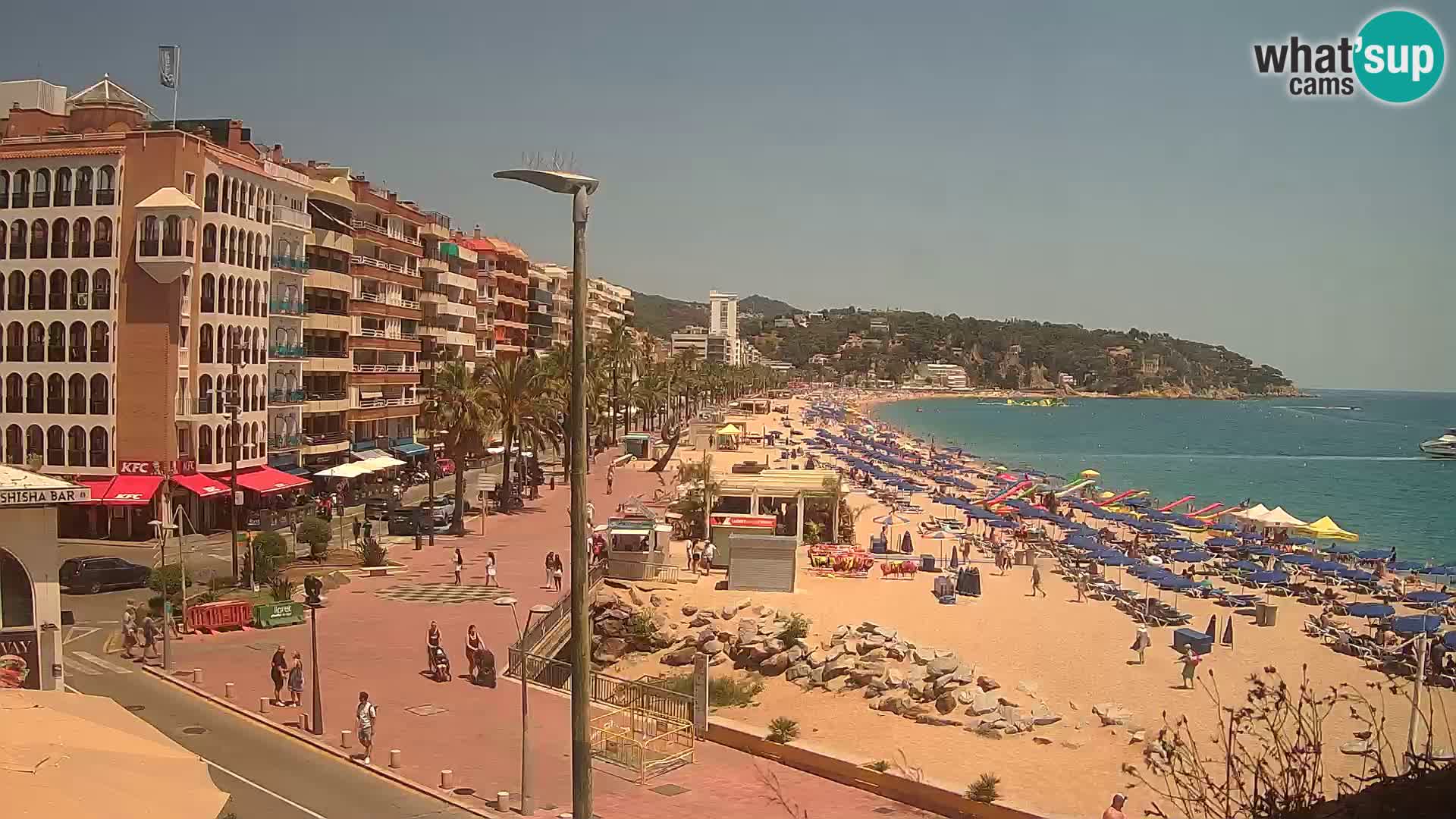 Webcam Lloret de Mar – the main beach – – Costa Brava – Spain