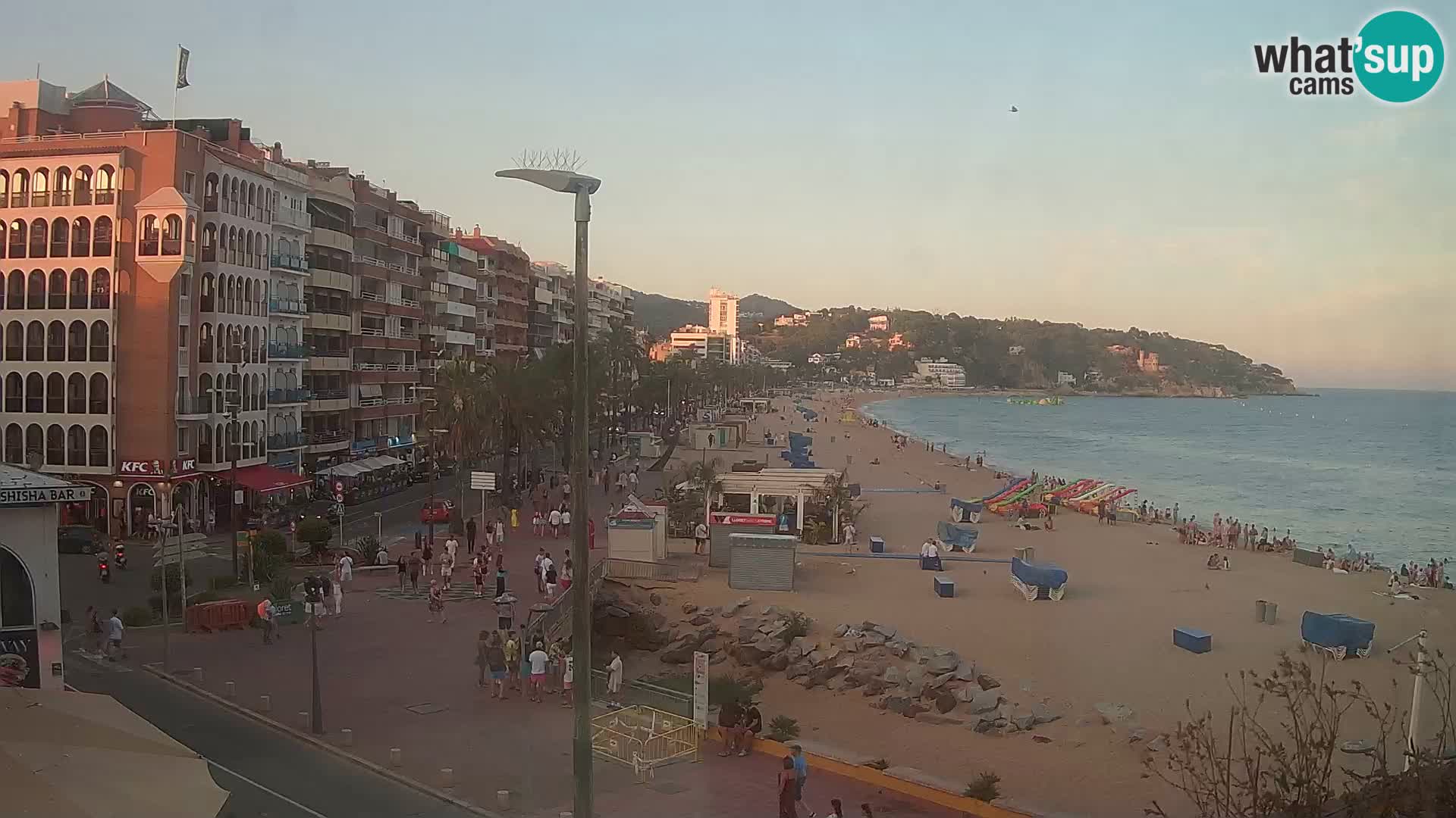 Webcam Lloret de Mar – the main beach – – Costa Brava – Spain