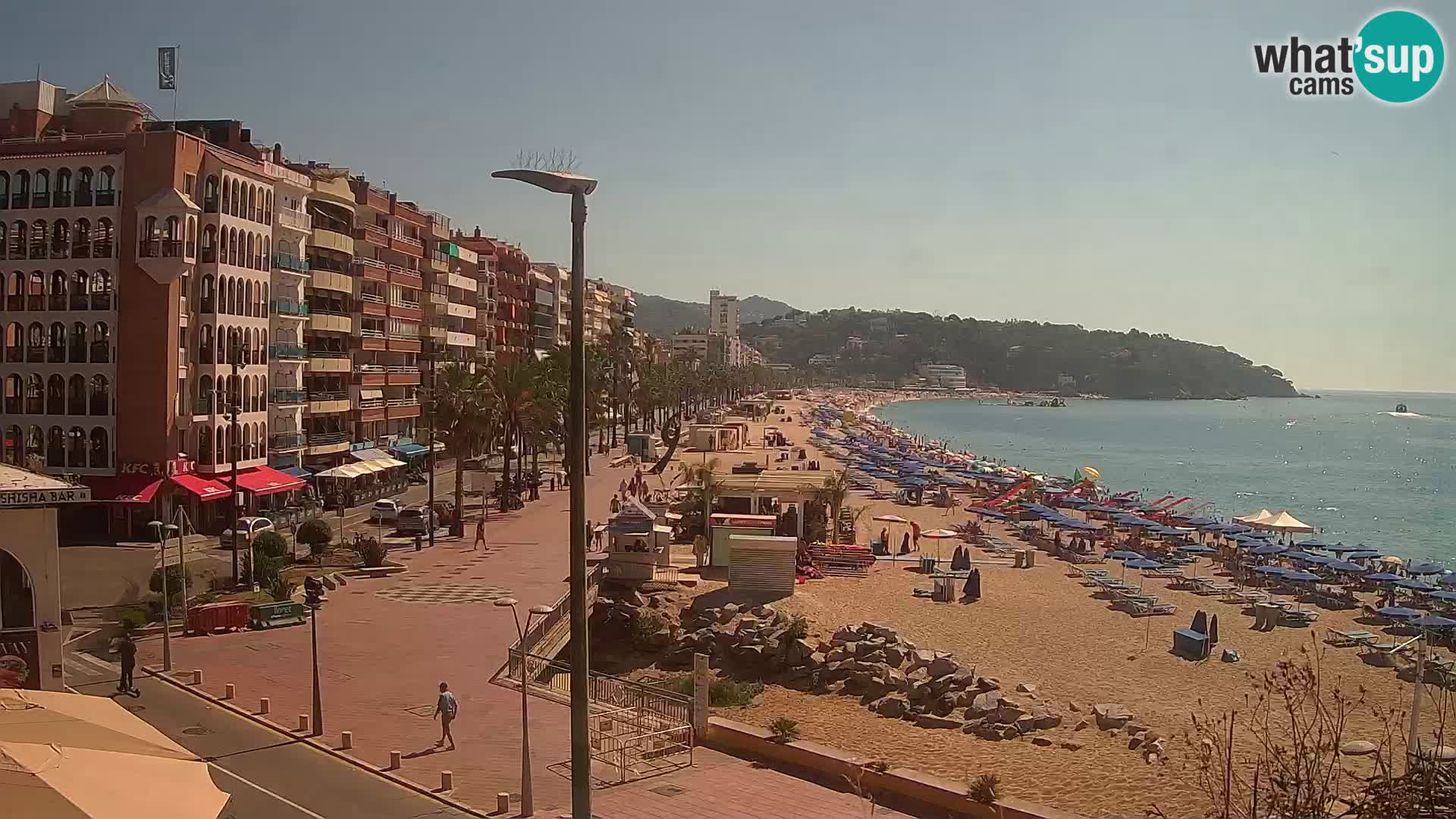 Webcam Lloret de Mar – the main beach – – Costa Brava – Spain