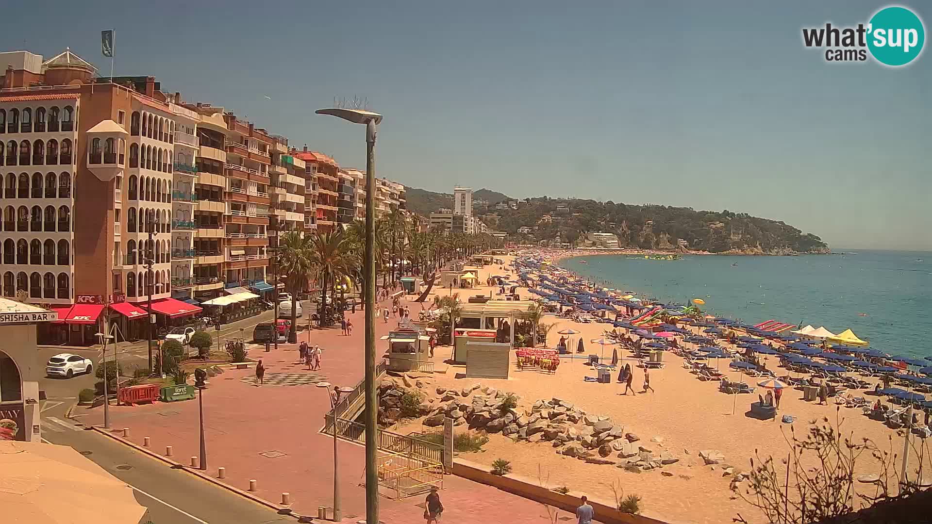 Webcam Lloret de Mar – the main beach – – Costa Brava – Spain