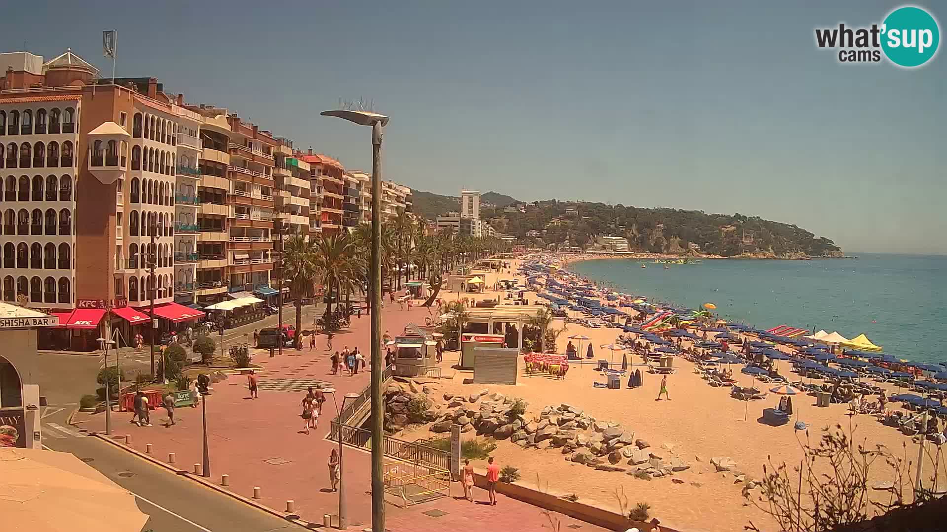 Webcam Lloret de Mar – the main beach – – Costa Brava – Spain