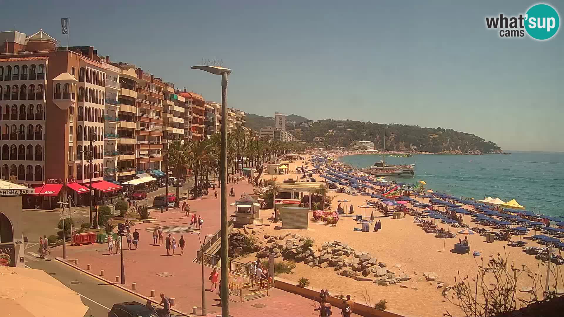 Webcam Lloret de Mar – the main beach – – Costa Brava – Spain