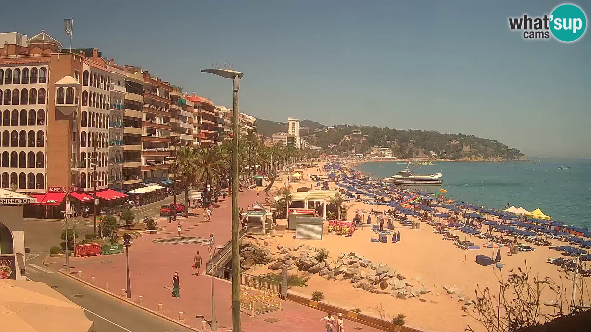 Webcam Lloret de Mar – the main beach – – Costa Brava – Spain