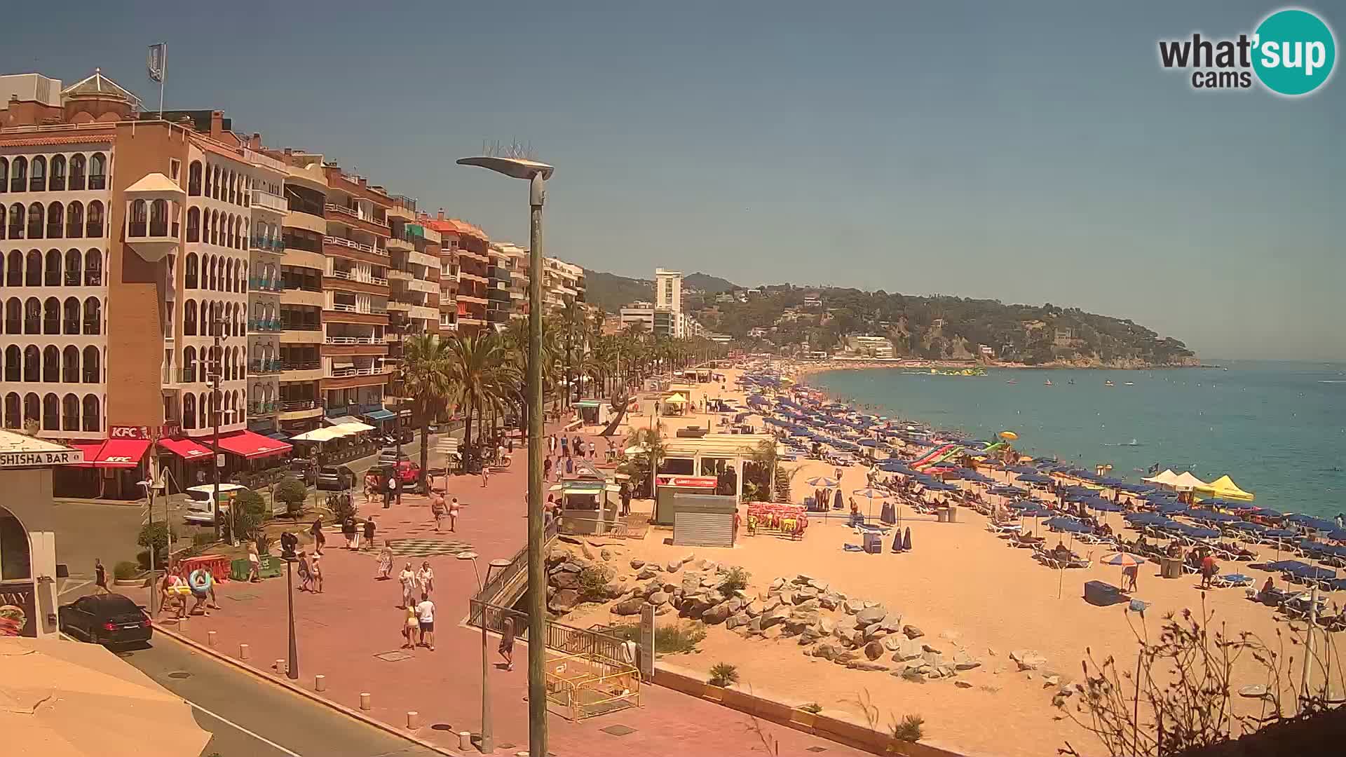 Webcam Lloret de Mar – the main beach – – Costa Brava – Spain