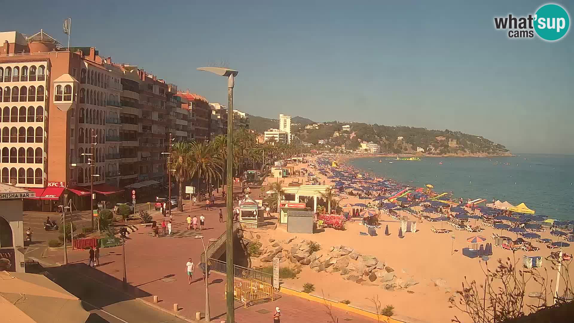 Webcam Lloret de Mar – the main beach – – Costa Brava – Spain