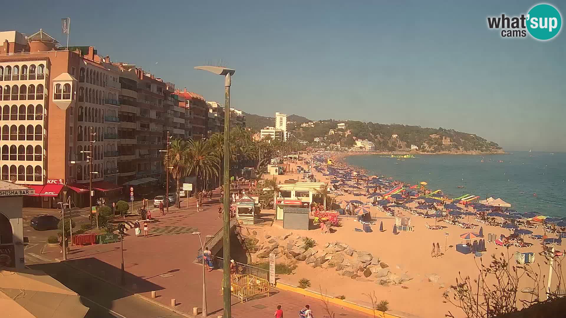 Webcam Lloret de Mar – the main beach – – Costa Brava – Spain