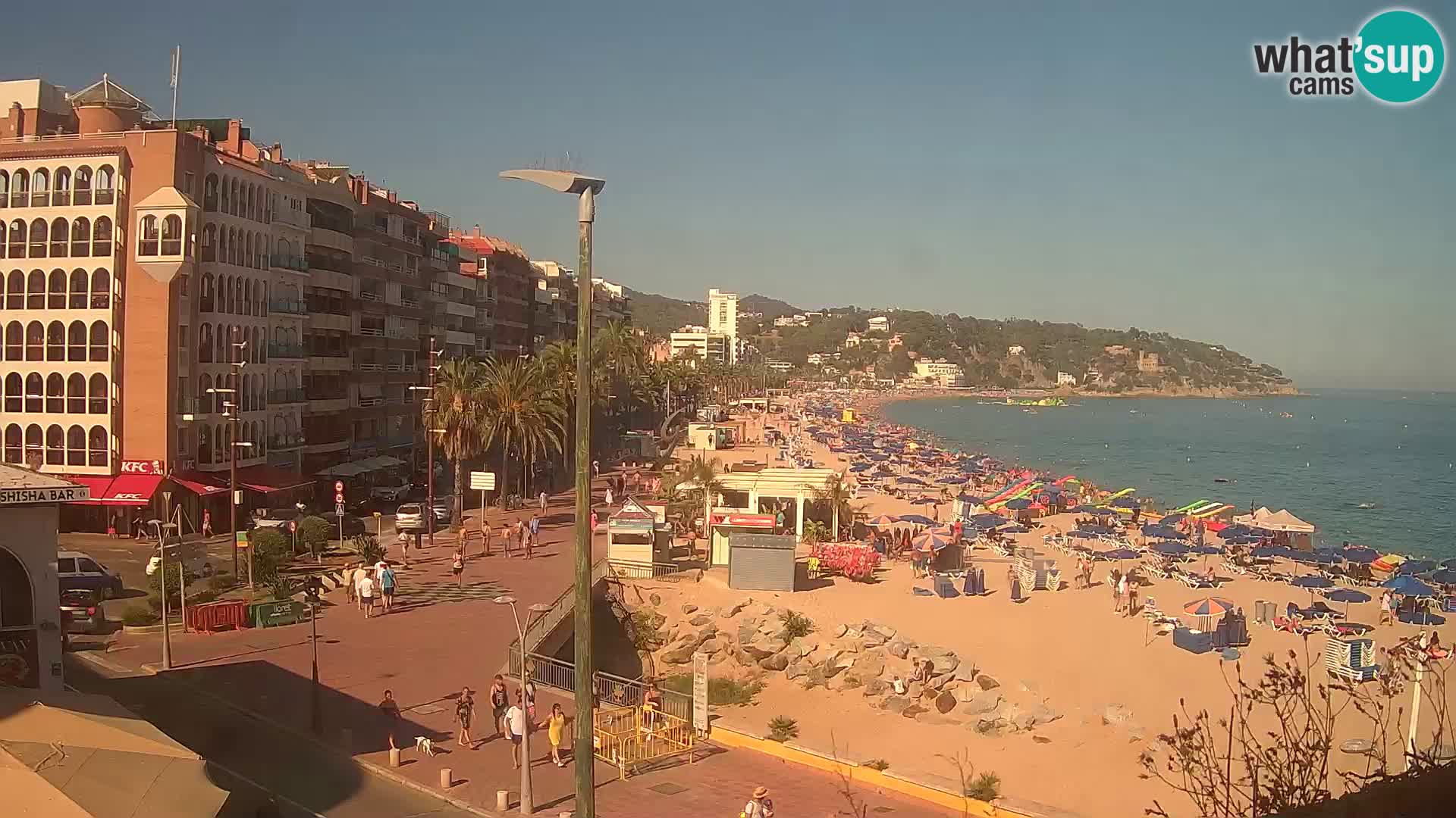 Webcam Lloret de Mar – the main beach – – Costa Brava – Spain