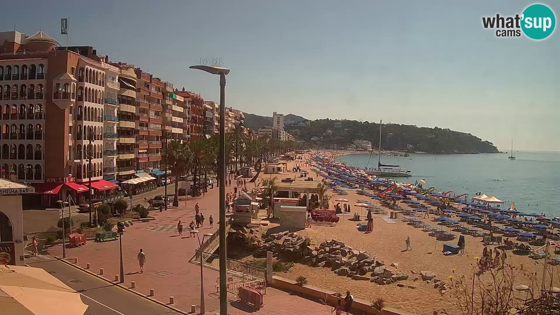 Webcam Lloret de Mar – the main beach – – Costa Brava – Spain