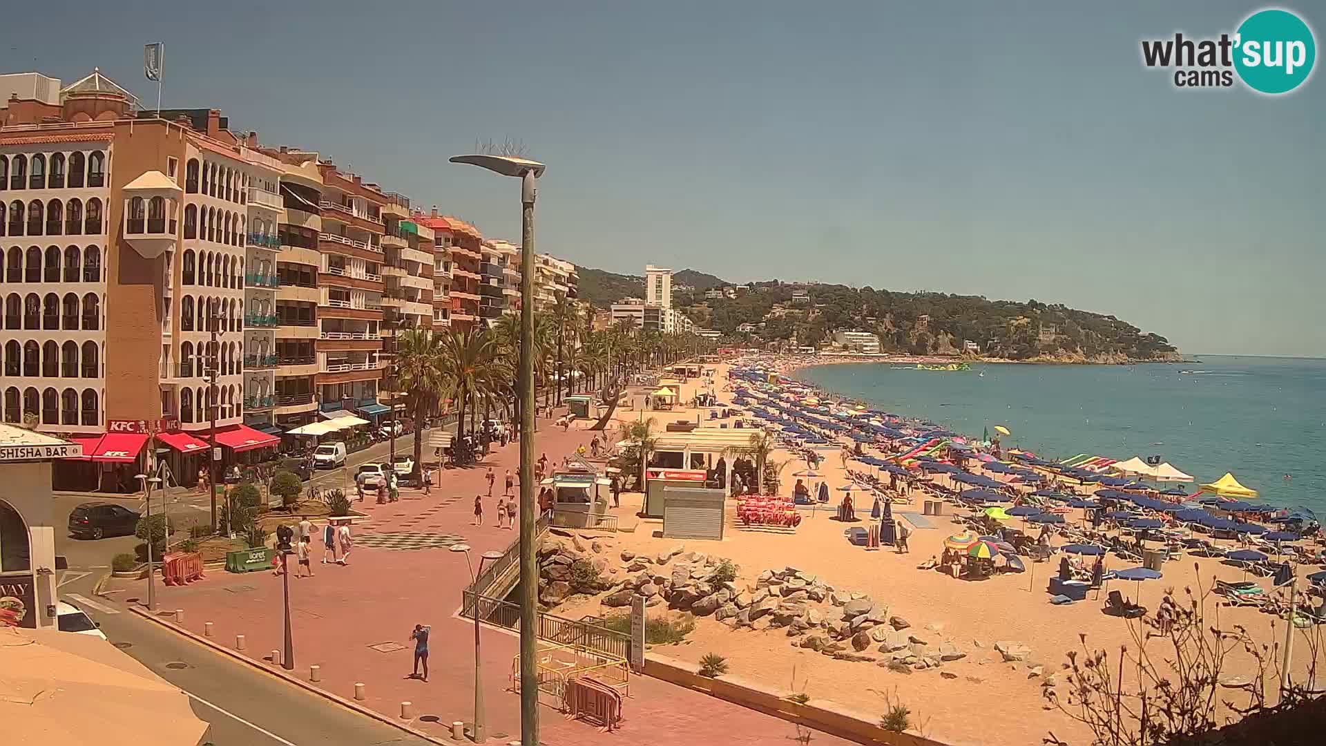 Webcam Lloret de Mar – the main beach – – Costa Brava – Spain