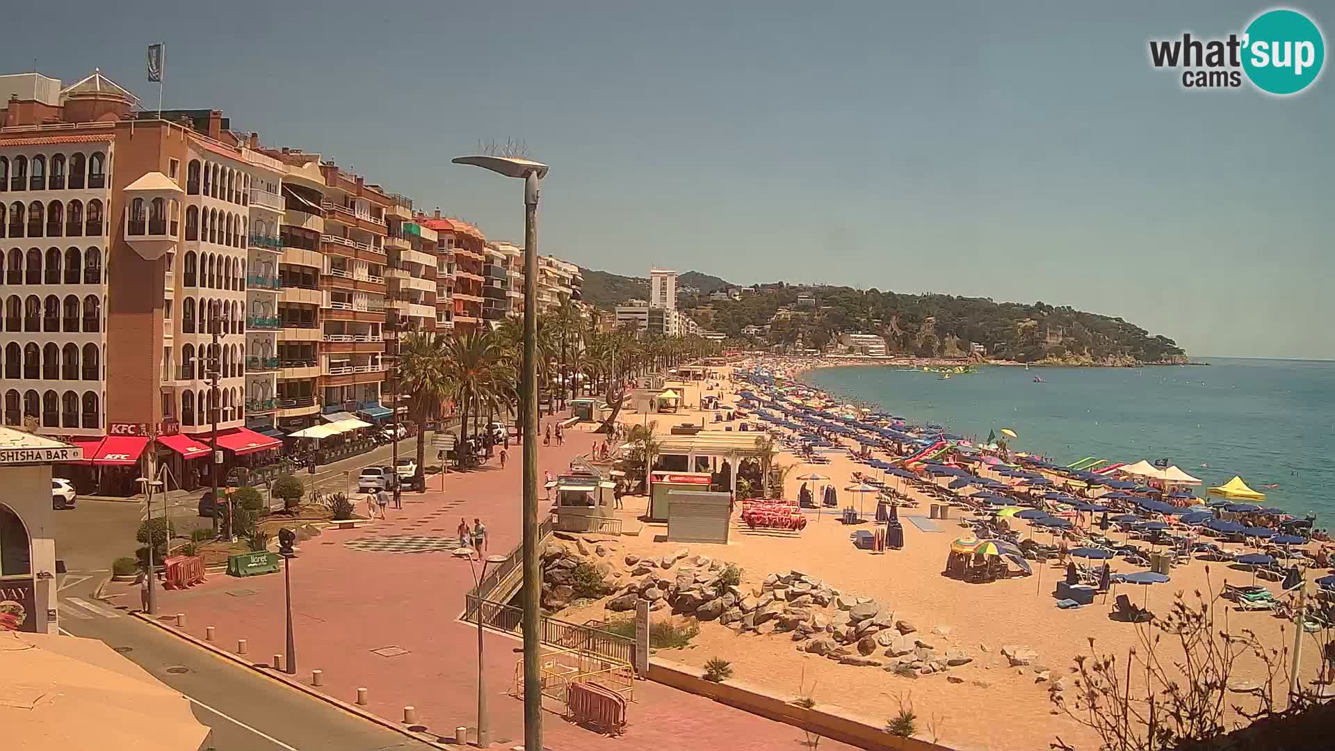 Webcam Lloret de Mar – the main beach – – Costa Brava – Spain