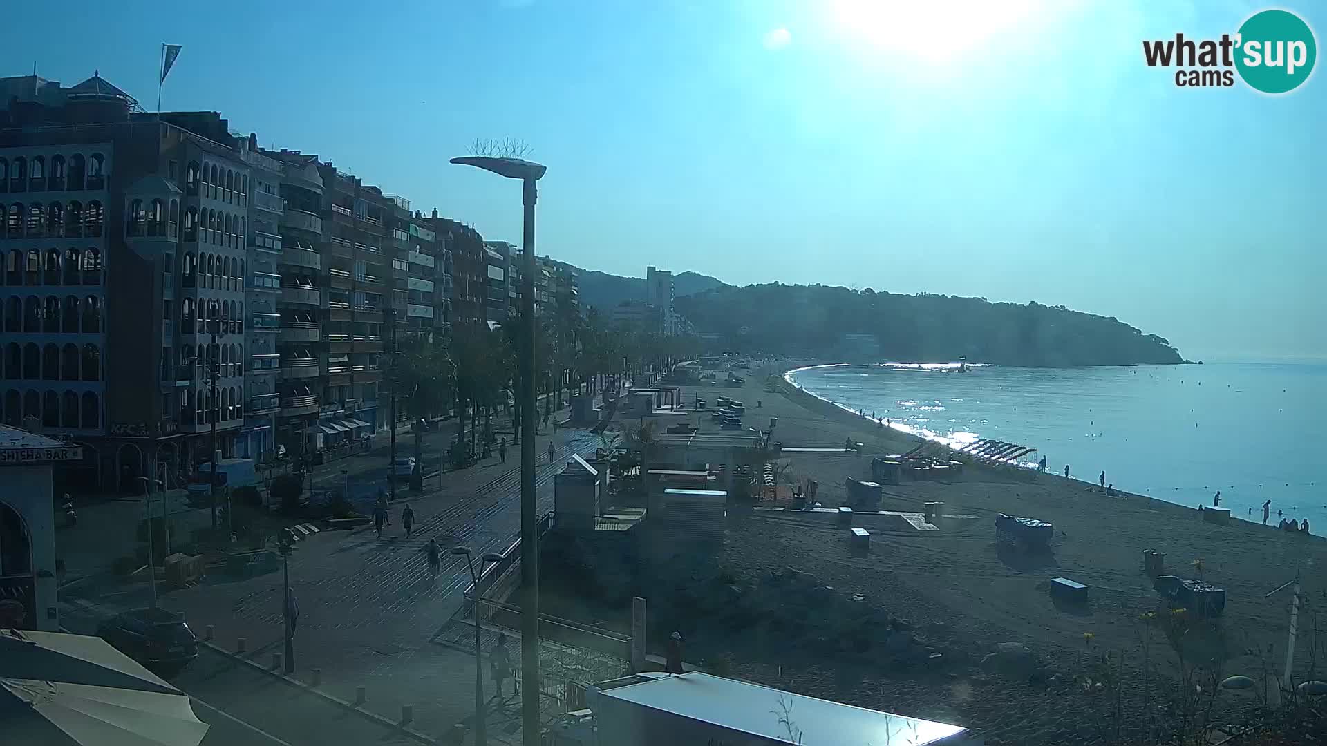 Webcam Lloret de Mar – the main beach – – Costa Brava – Spain