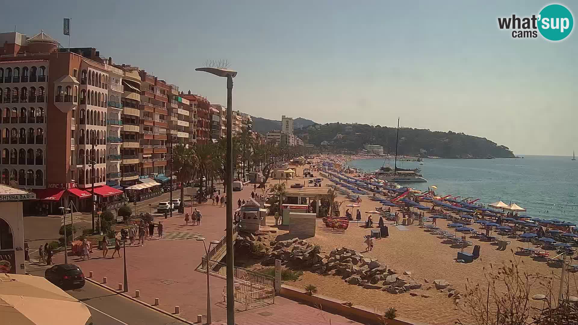 Webcam Lloret de Mar – the main beach – – Costa Brava – Spain