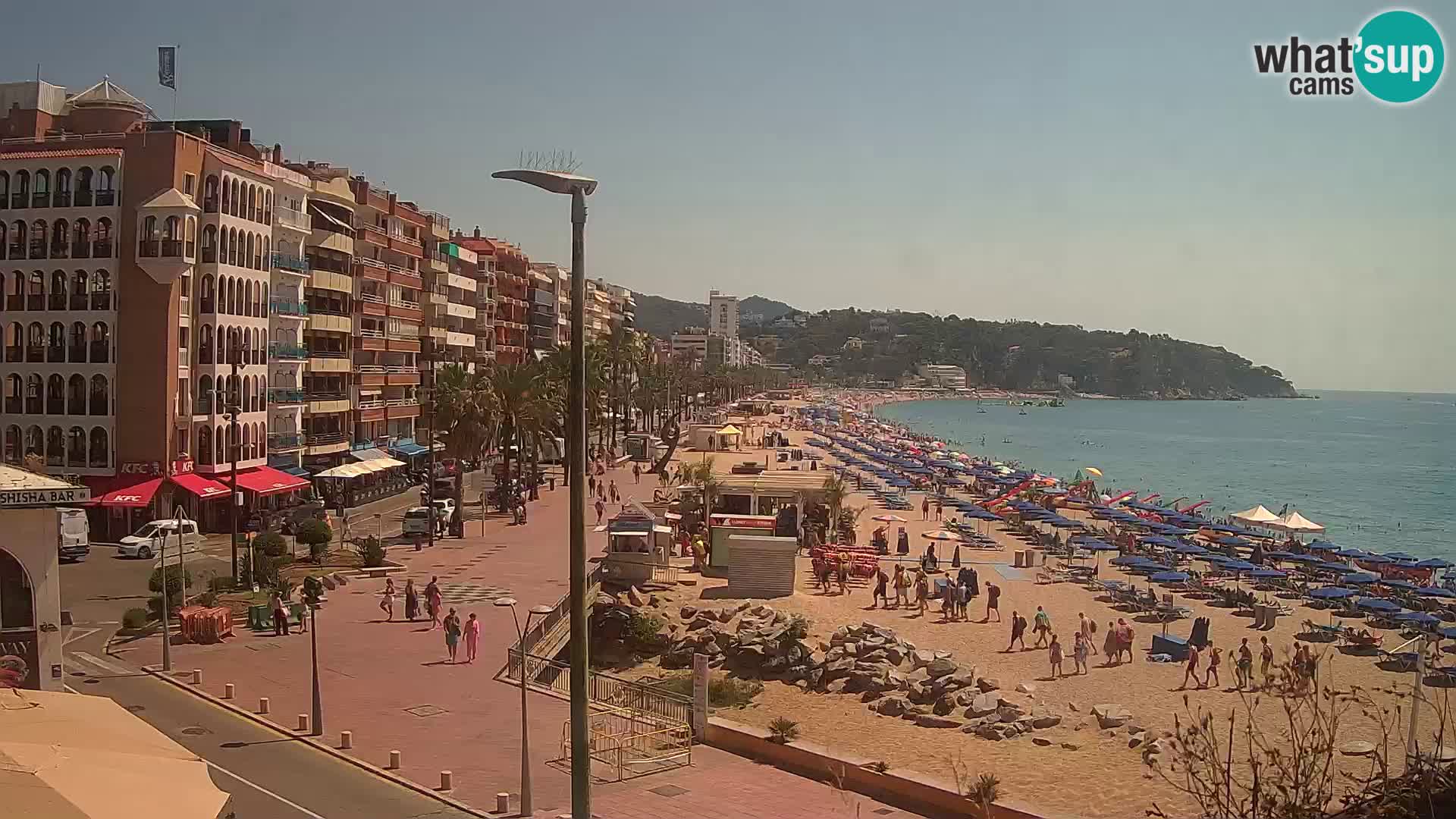 Webcam Lloret de Mar – the main beach – – Costa Brava – Spain
