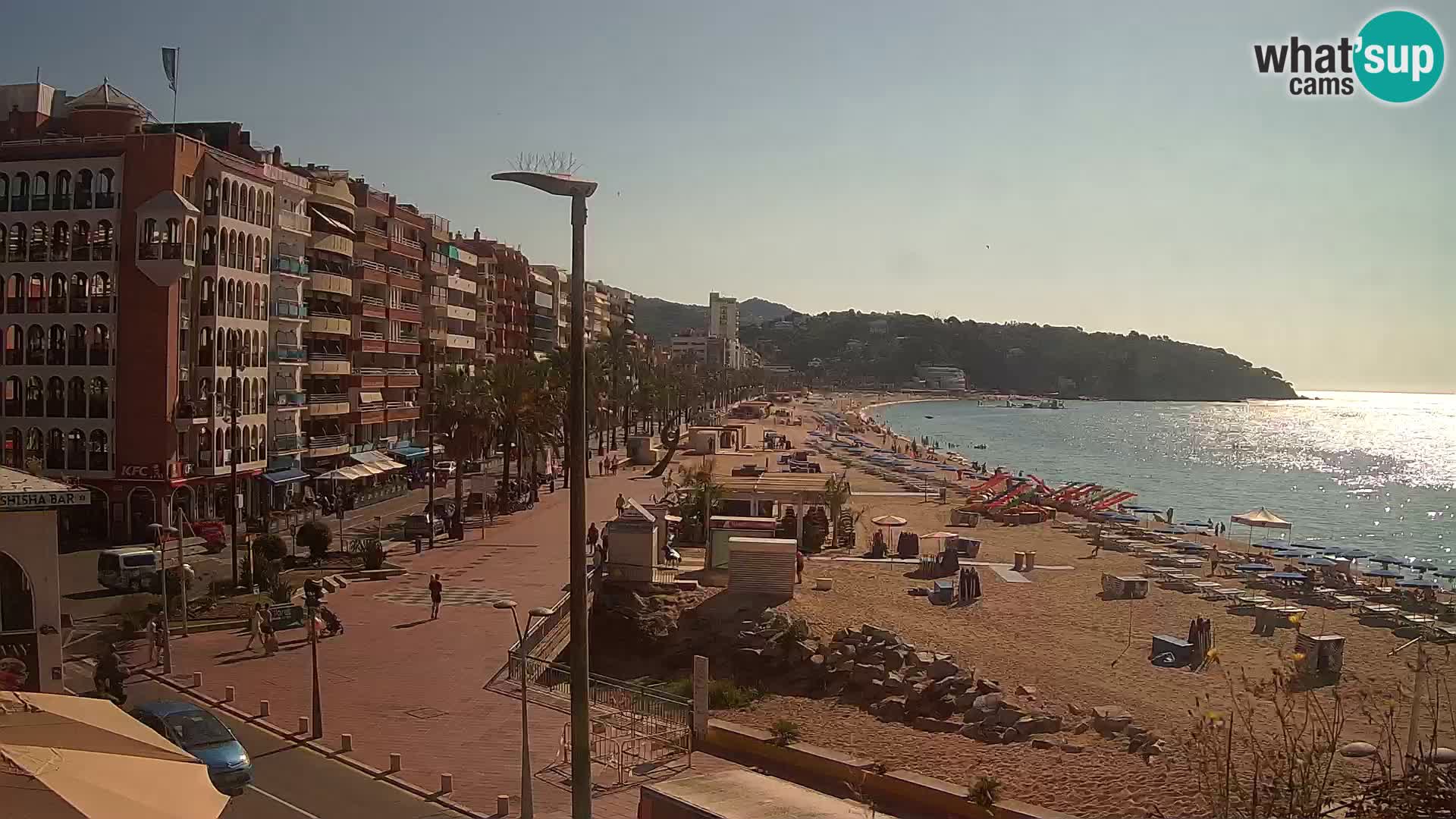 Webcam Lloret de Mar – the main beach – – Costa Brava – Spain