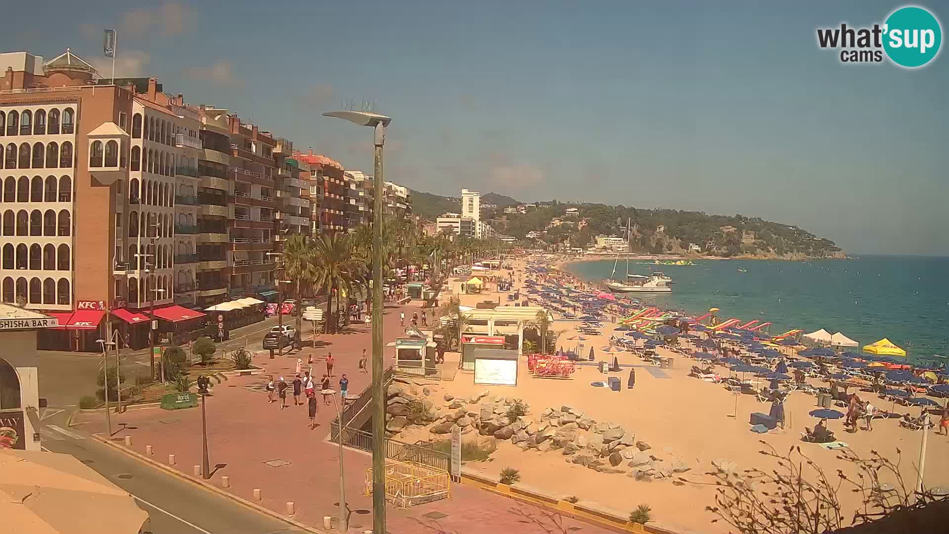 Webcam Lloret de Mar – the main beach – – Costa Brava – Spain